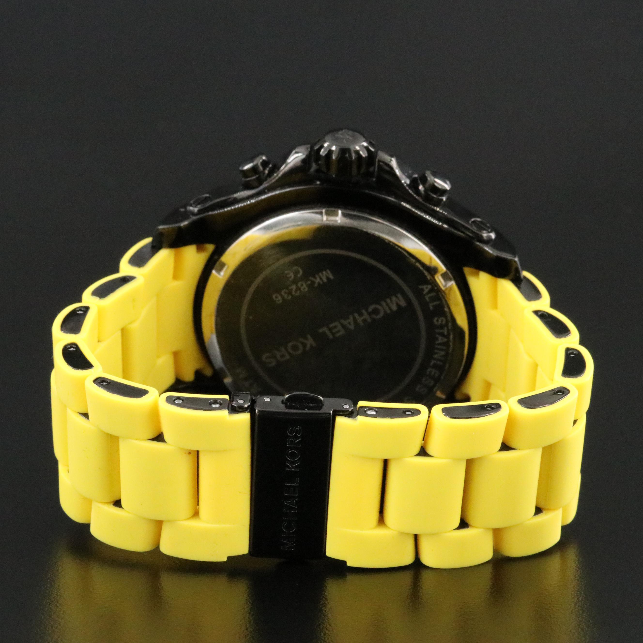 Michael Kors Chronograph MK8236 Black Steel Quartz Watch