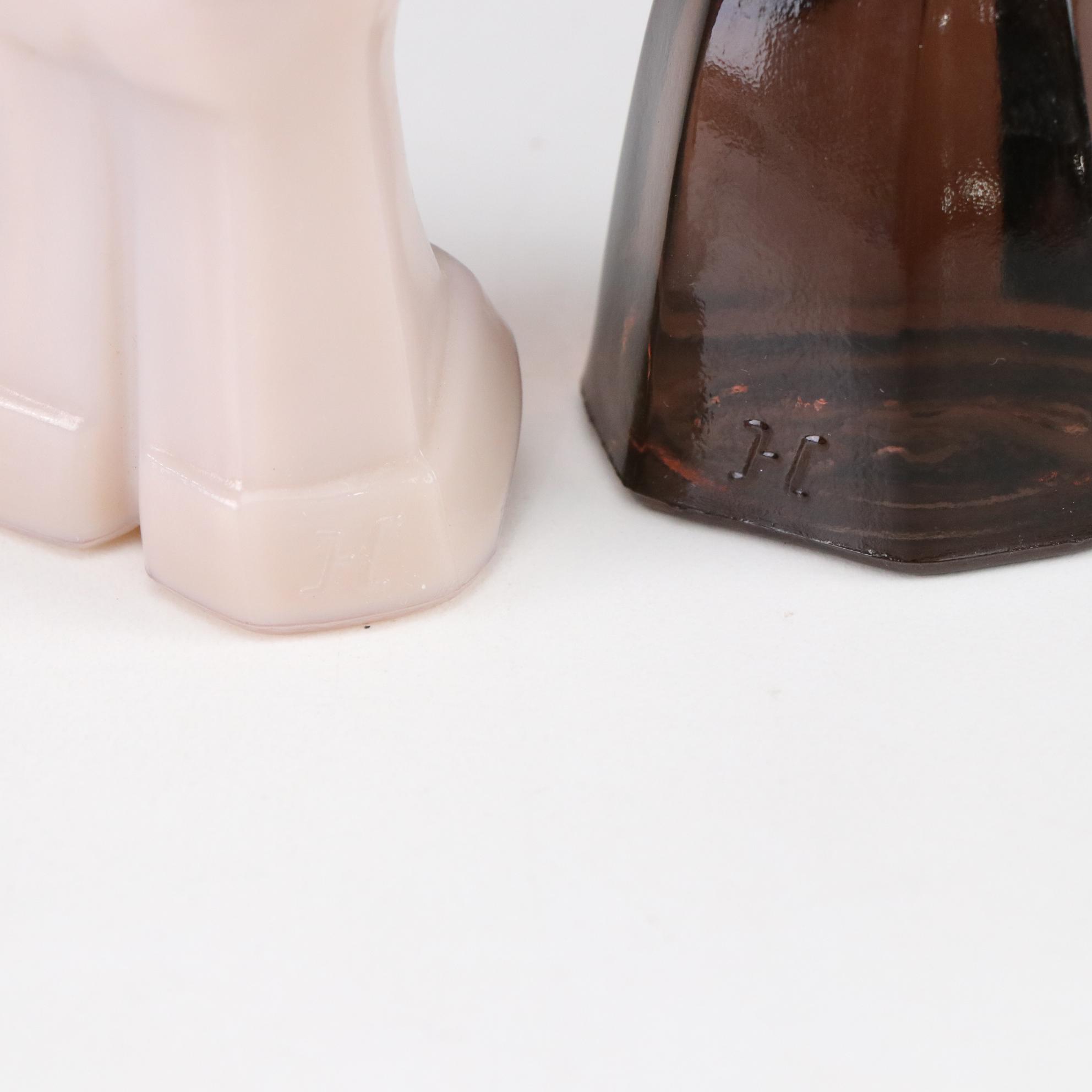 Uranium Swirl Glass Melanie & Lion with More Art Glass by Summit, Mosser & Boyd