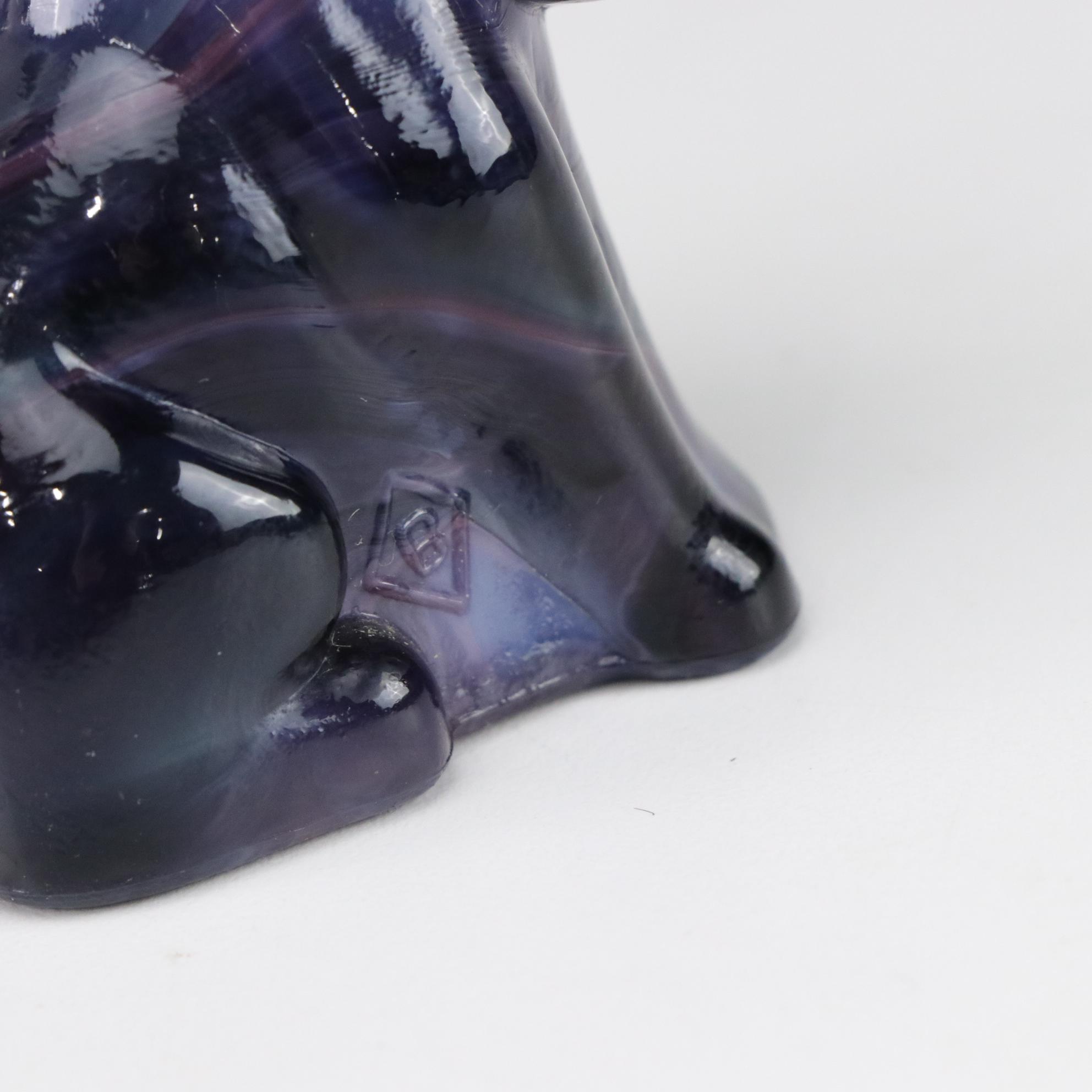 Uranium Swirl Glass Melanie & Lion with More Art Glass by Summit, Mosser & Boyd