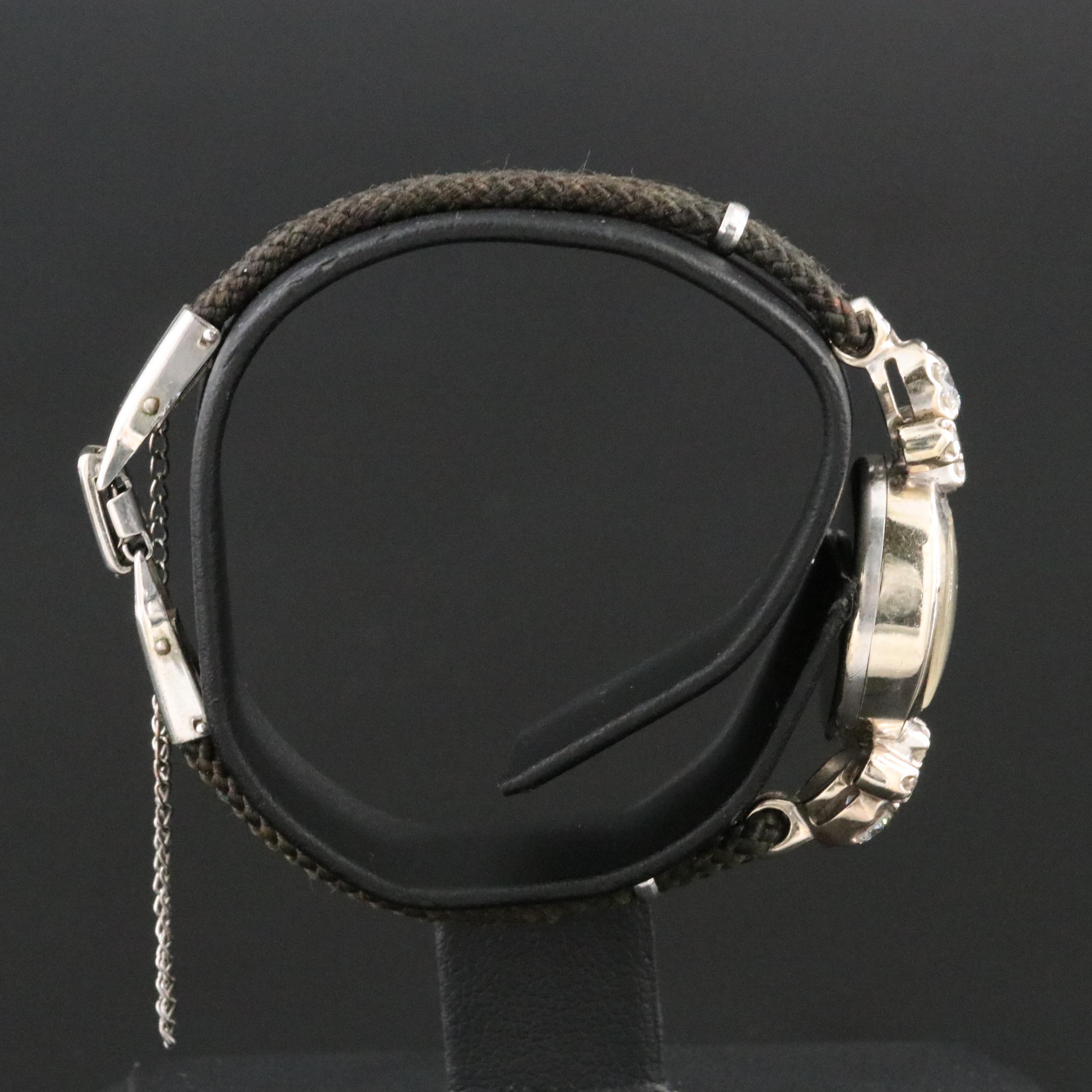 Vintage Hamilton 14K 1.00 CTW Diamond Set Manual Wind Cocktail Watch