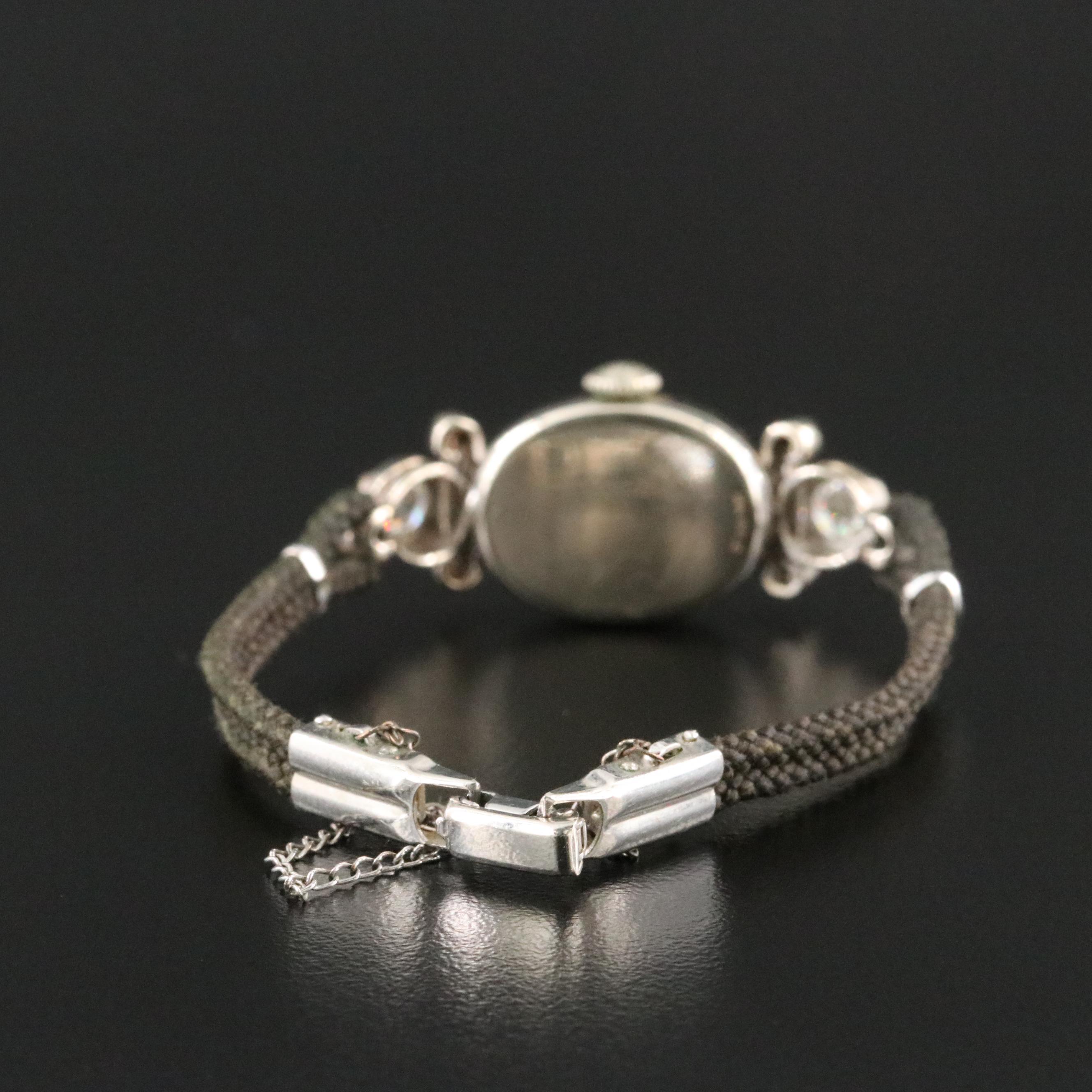 Vintage Hamilton 14K 1.00 CTW Diamond Set Manual Wind Cocktail Watch