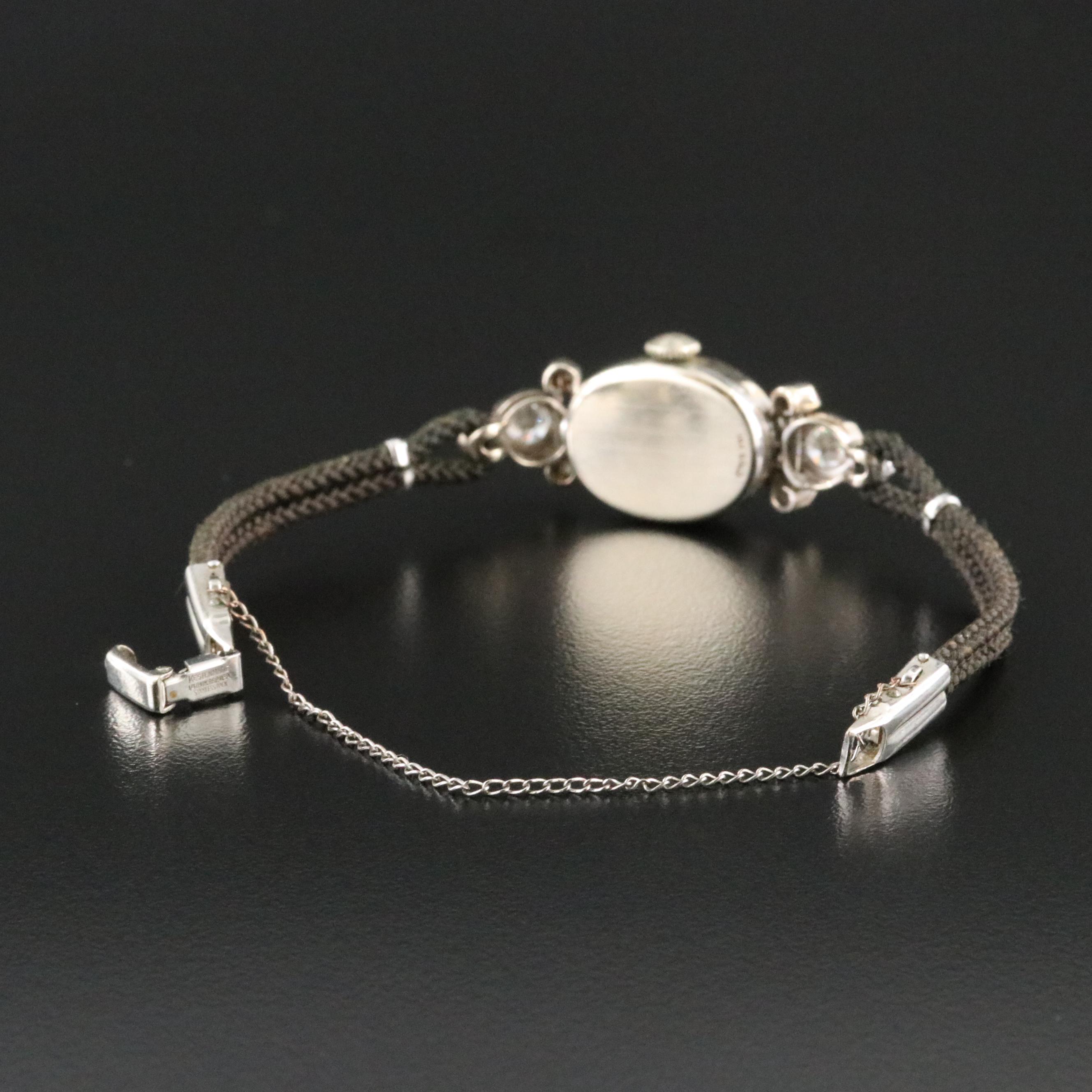 Vintage Hamilton 14K 1.00 CTW Diamond Set Manual Wind Cocktail Watch