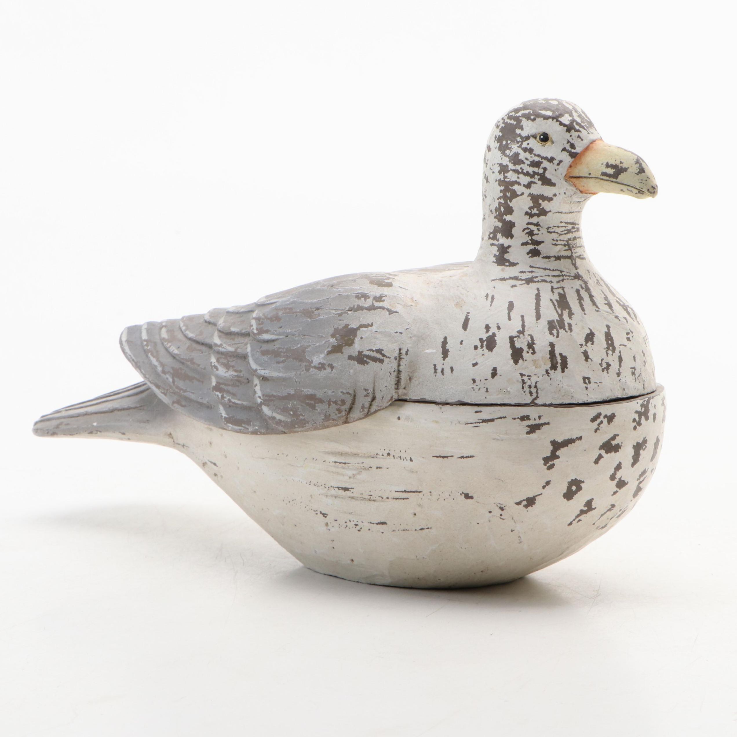 Ballard Designs Cast Resin Seagull Decoy Form Box