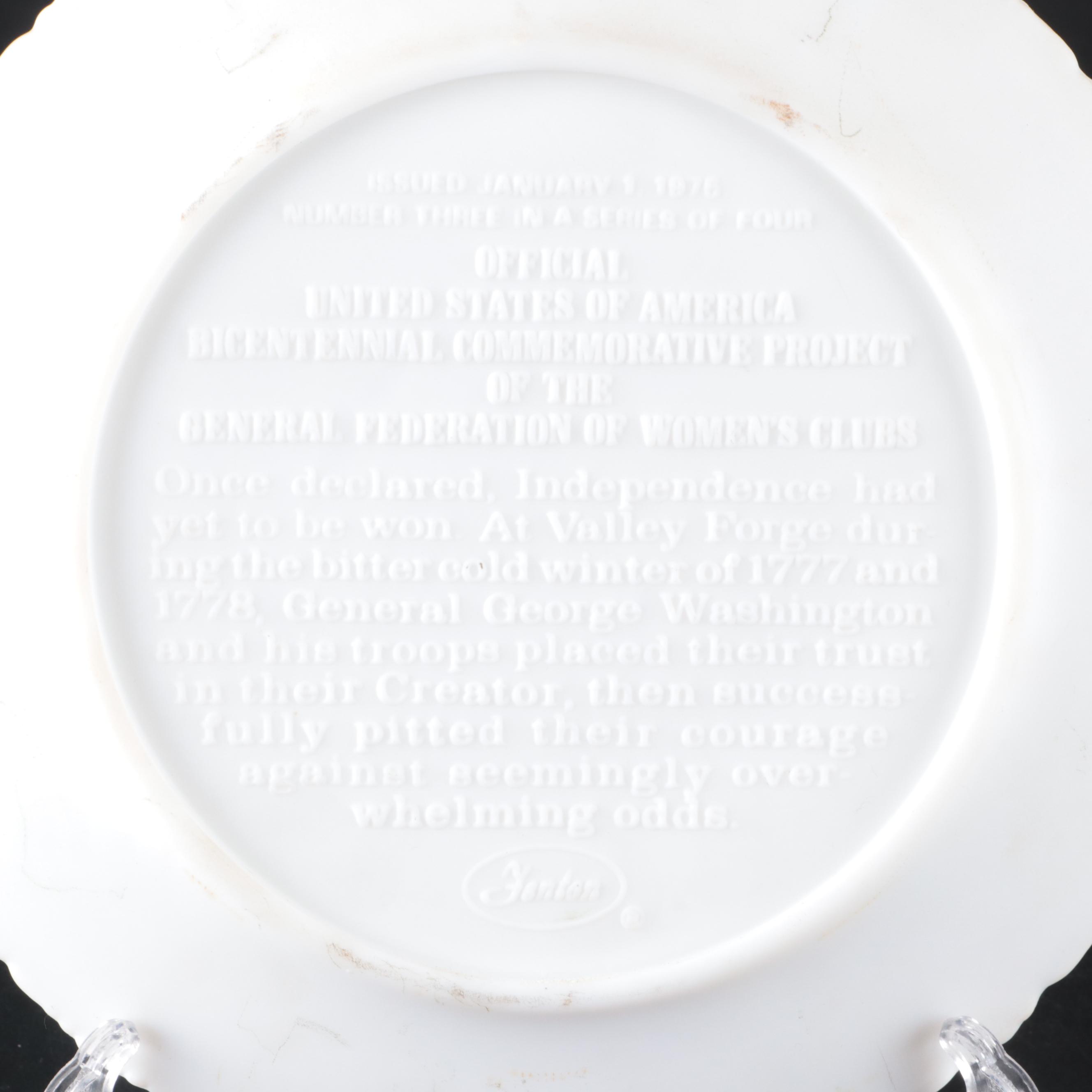 Fenton Art Glass Bicentennial Collector Plates