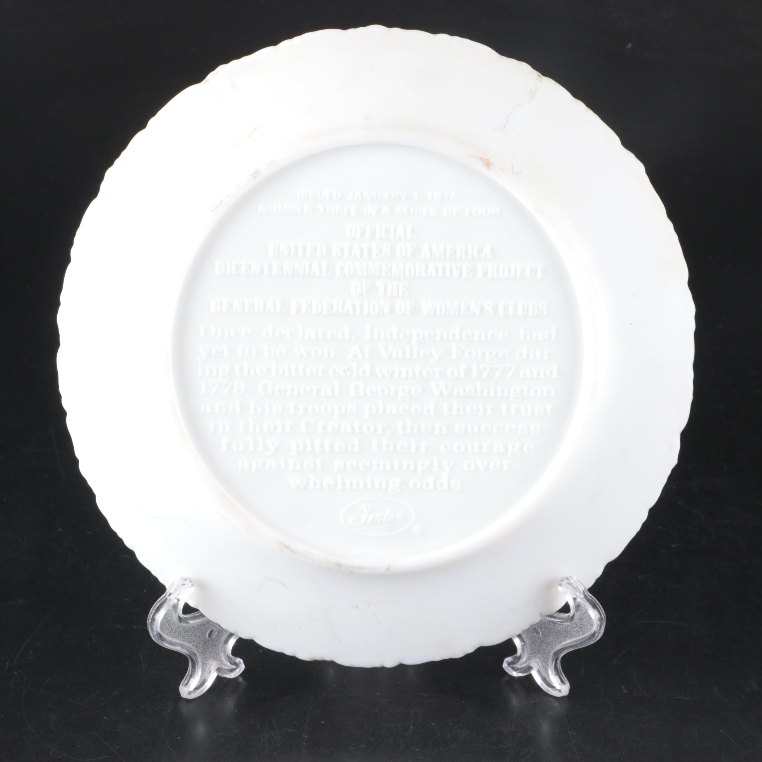 Fenton Art Glass Bicentennial Collector Plates