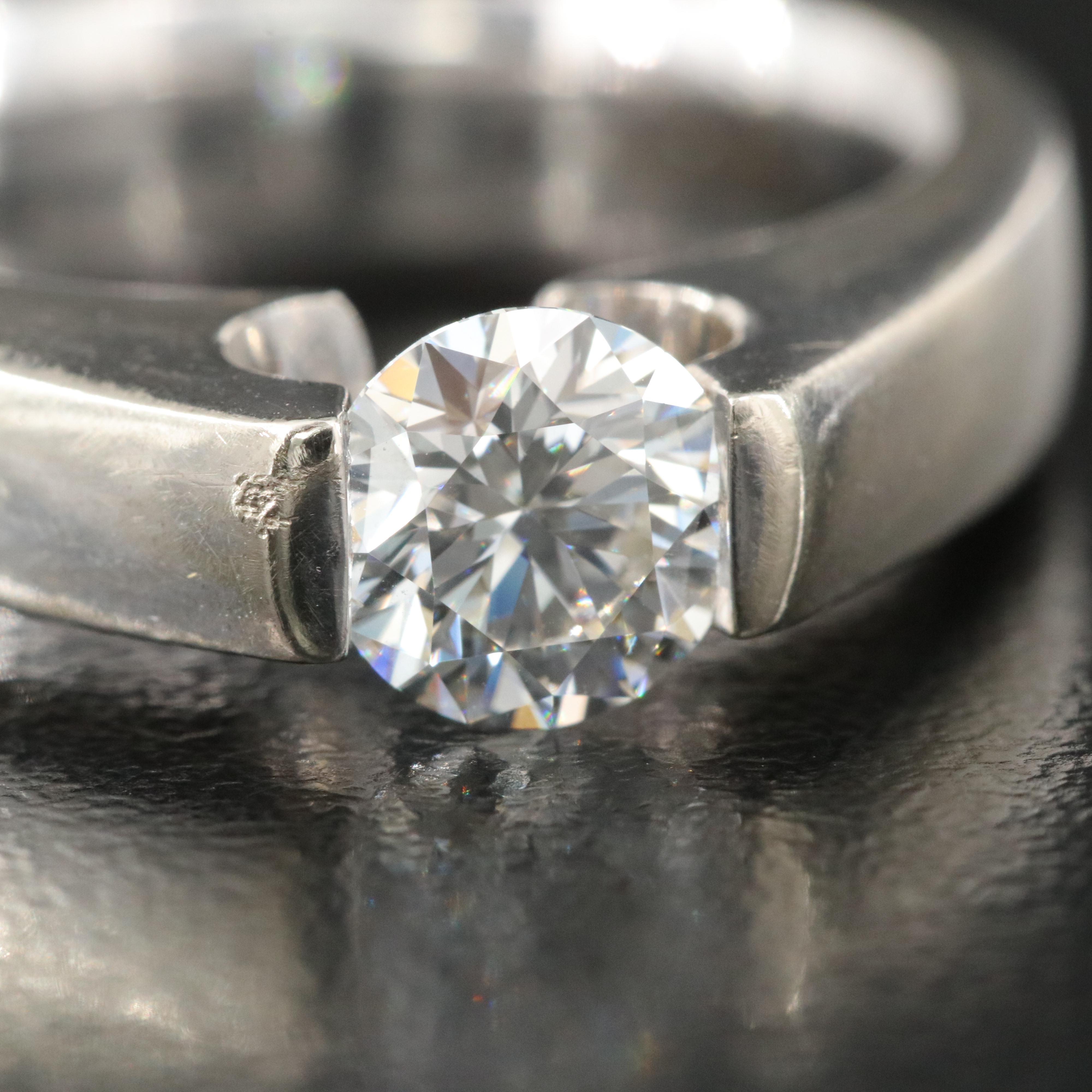 Gelin Abaci 14K 1.01 CT Diamond Tension Set Ring