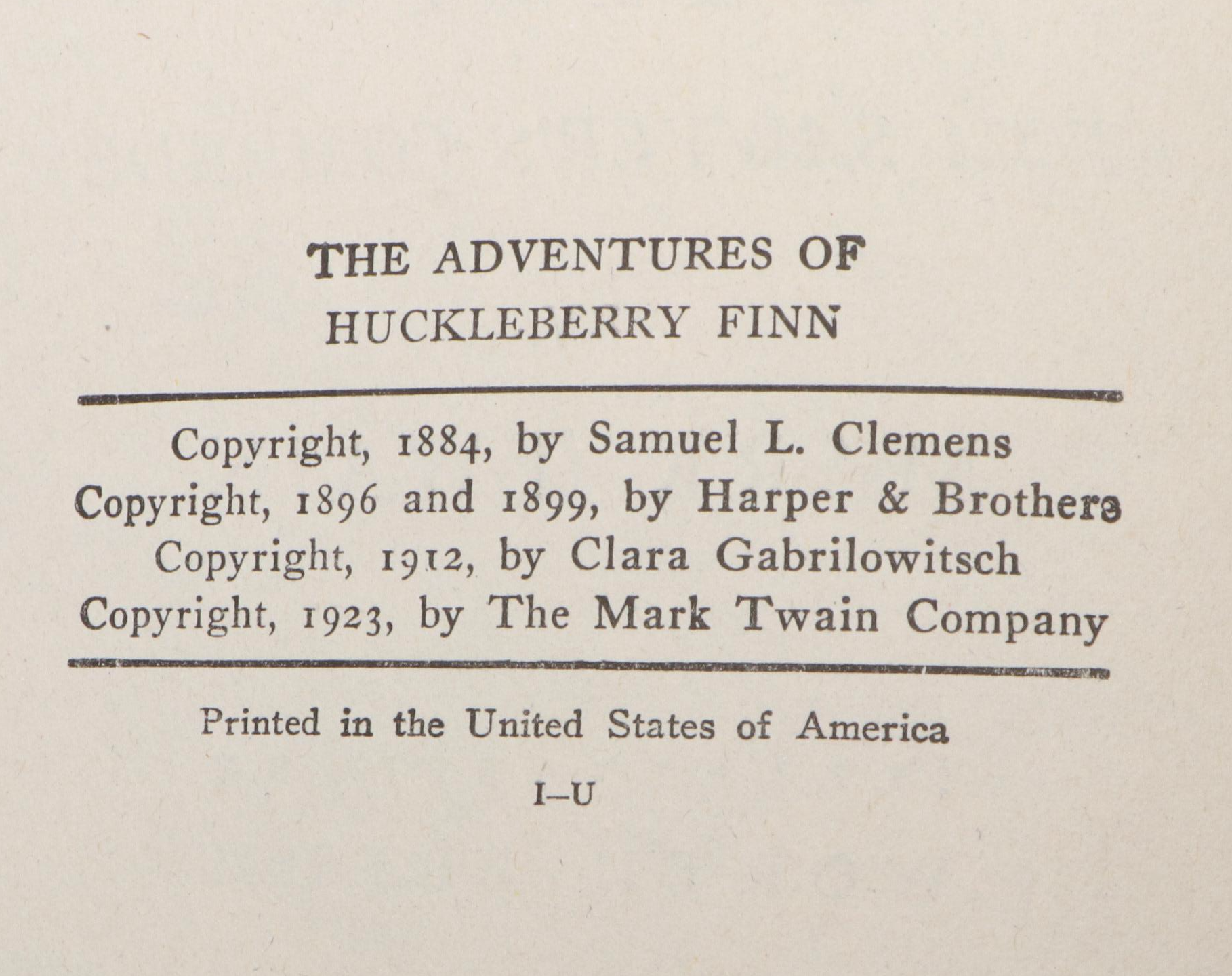 Worth Brehm Illustrated "The Adventures of Huckleberry Finn" by Mark Twain, 1945