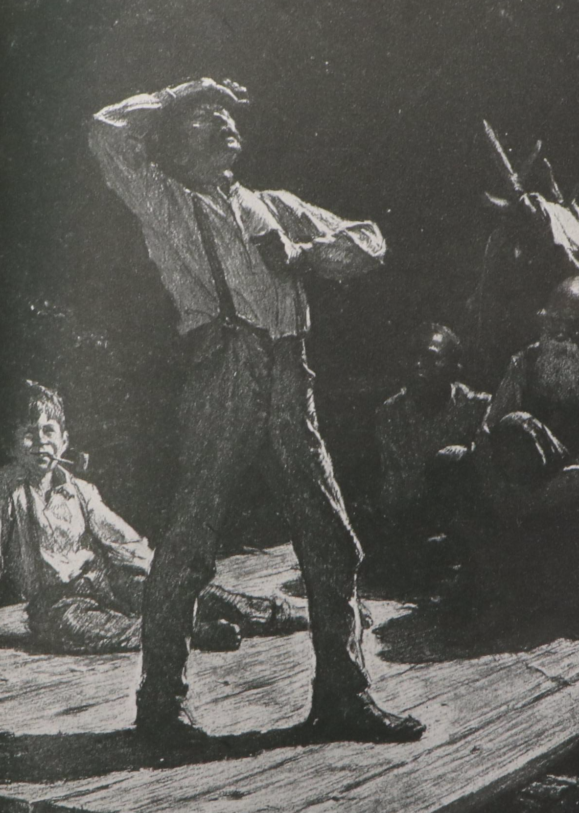 Worth Brehm Illustrated "The Adventures of Huckleberry Finn" by Mark Twain, 1945