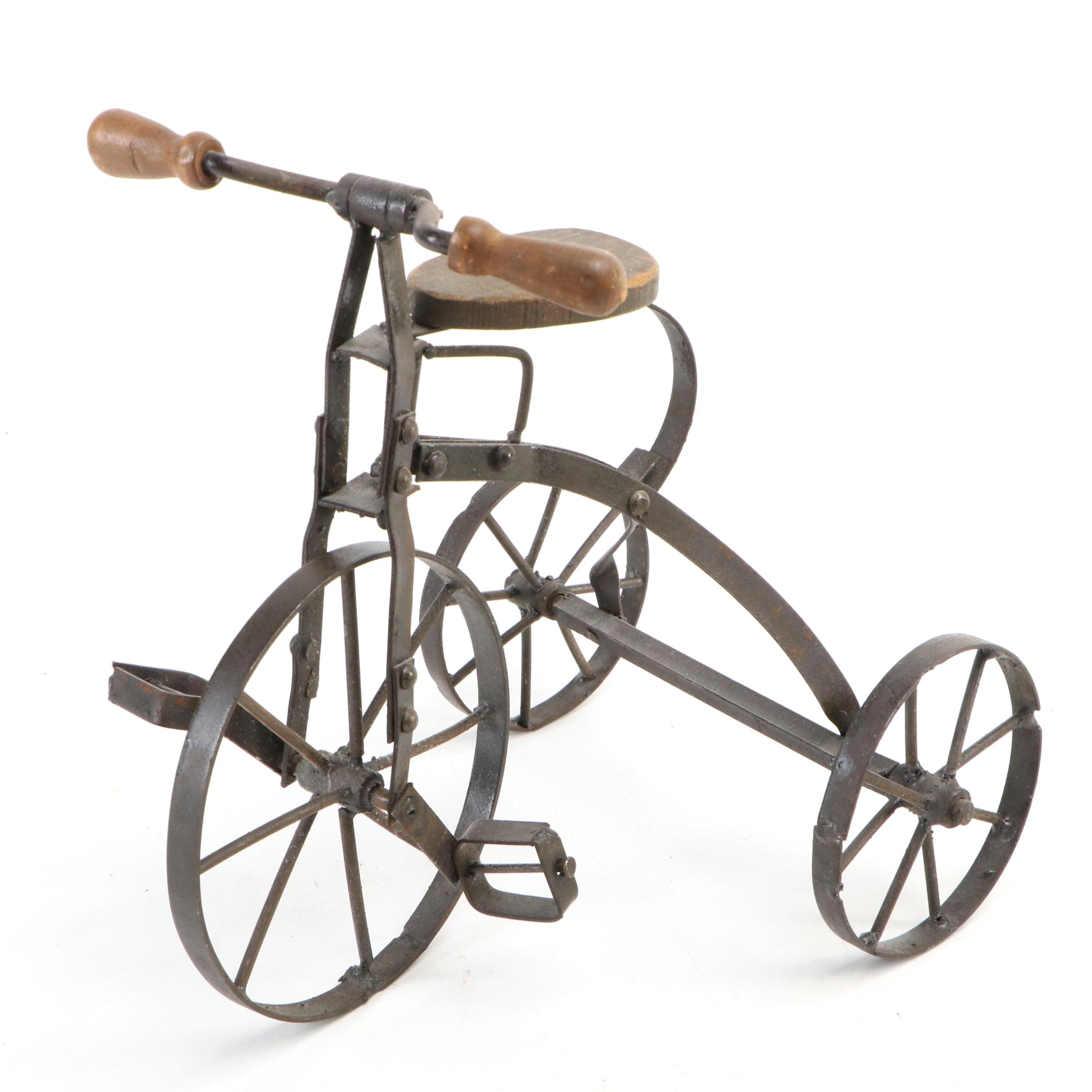 Vintage Toy Tricycle & Push Pedal Tricycle