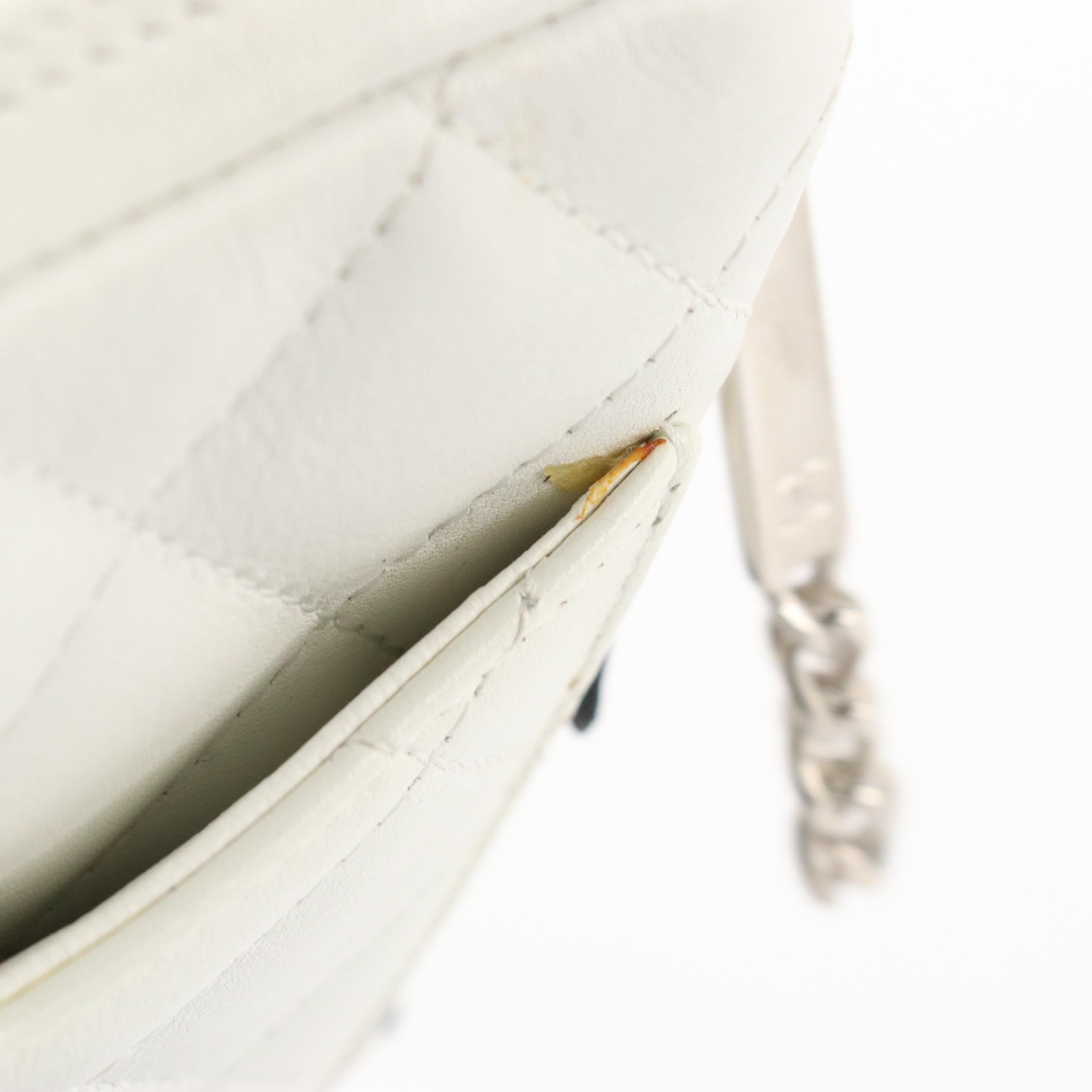 Chanel Cambon Ligne Black & White Quilted Lambskin Leather Crossbody Bag in Box