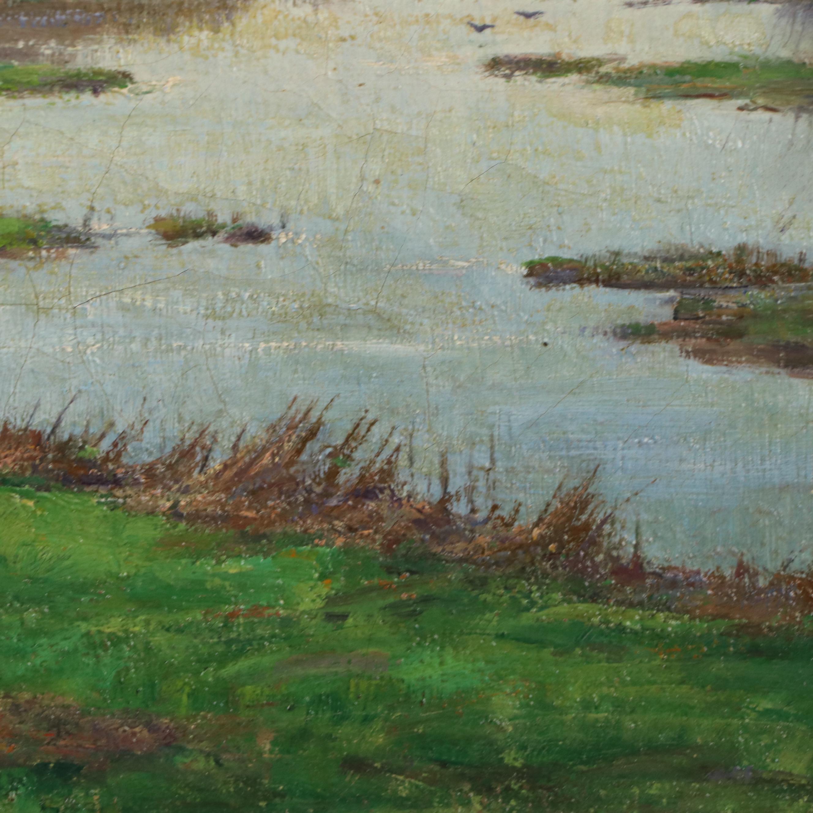 Peter Greeff Oil Painting of Landscape With Birches