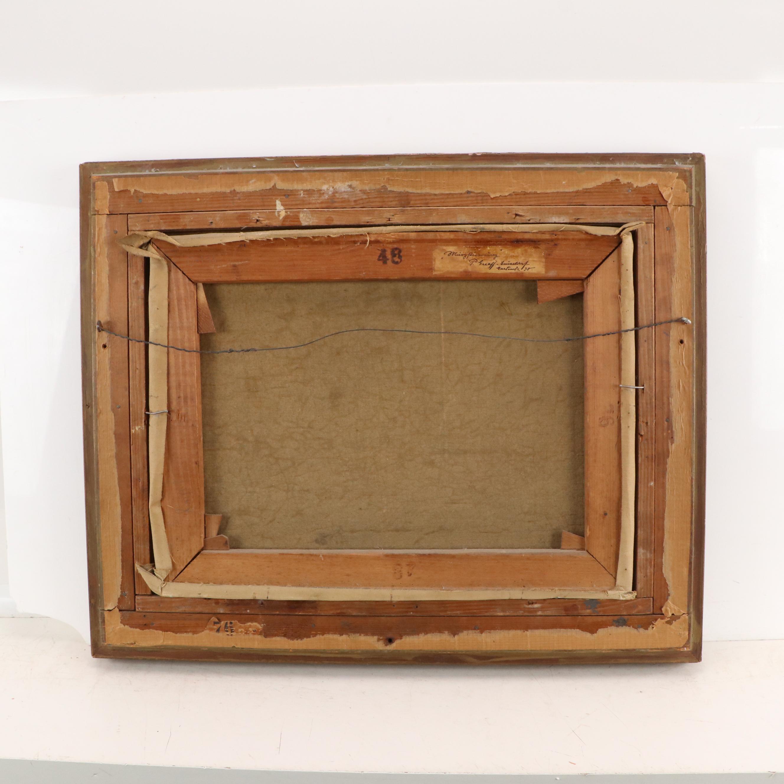 Peter Greeff Oil Painting of Landscape With Birches