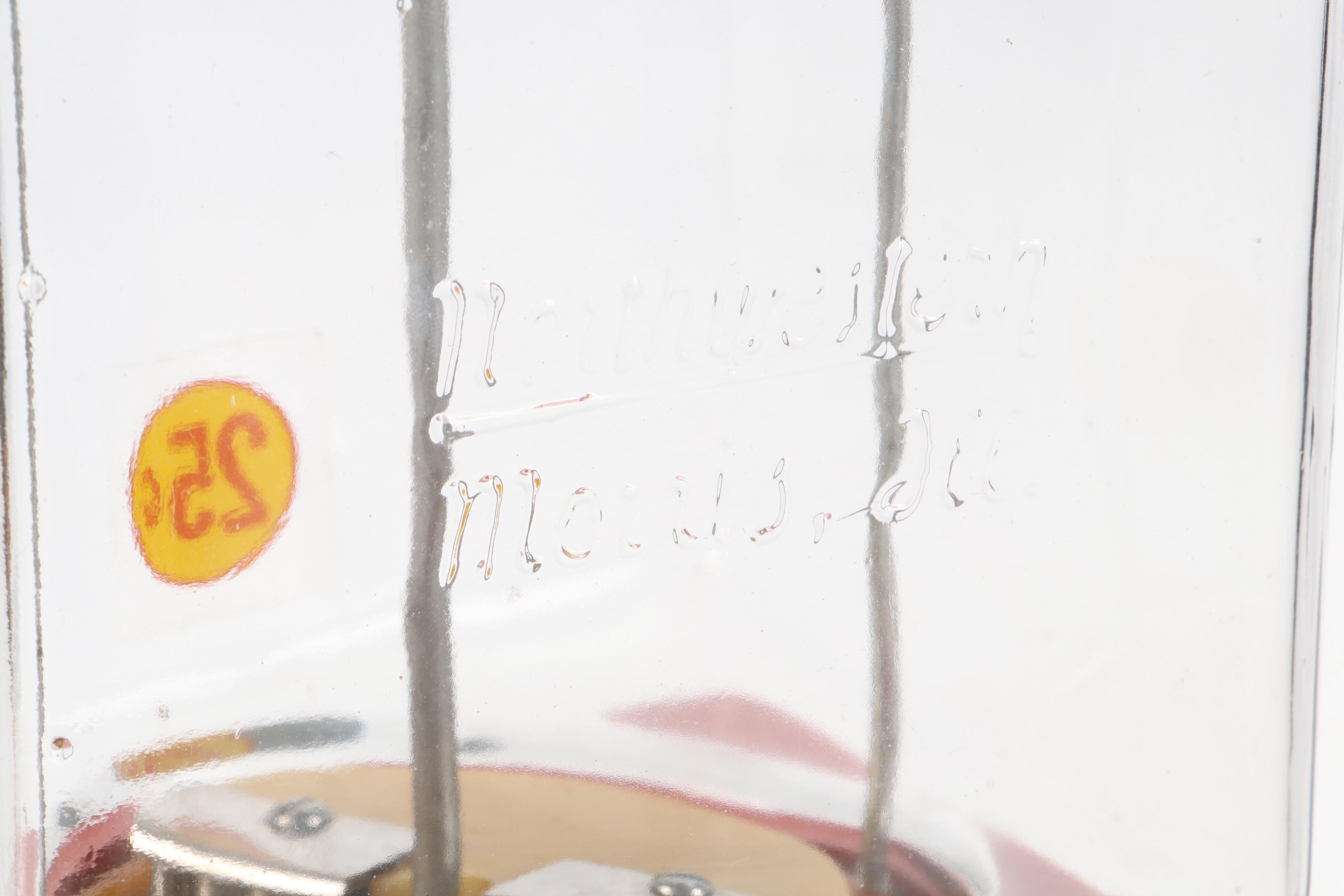 Northwestern Metal and Glass Gumball Machine, Mid to Late 20th Century