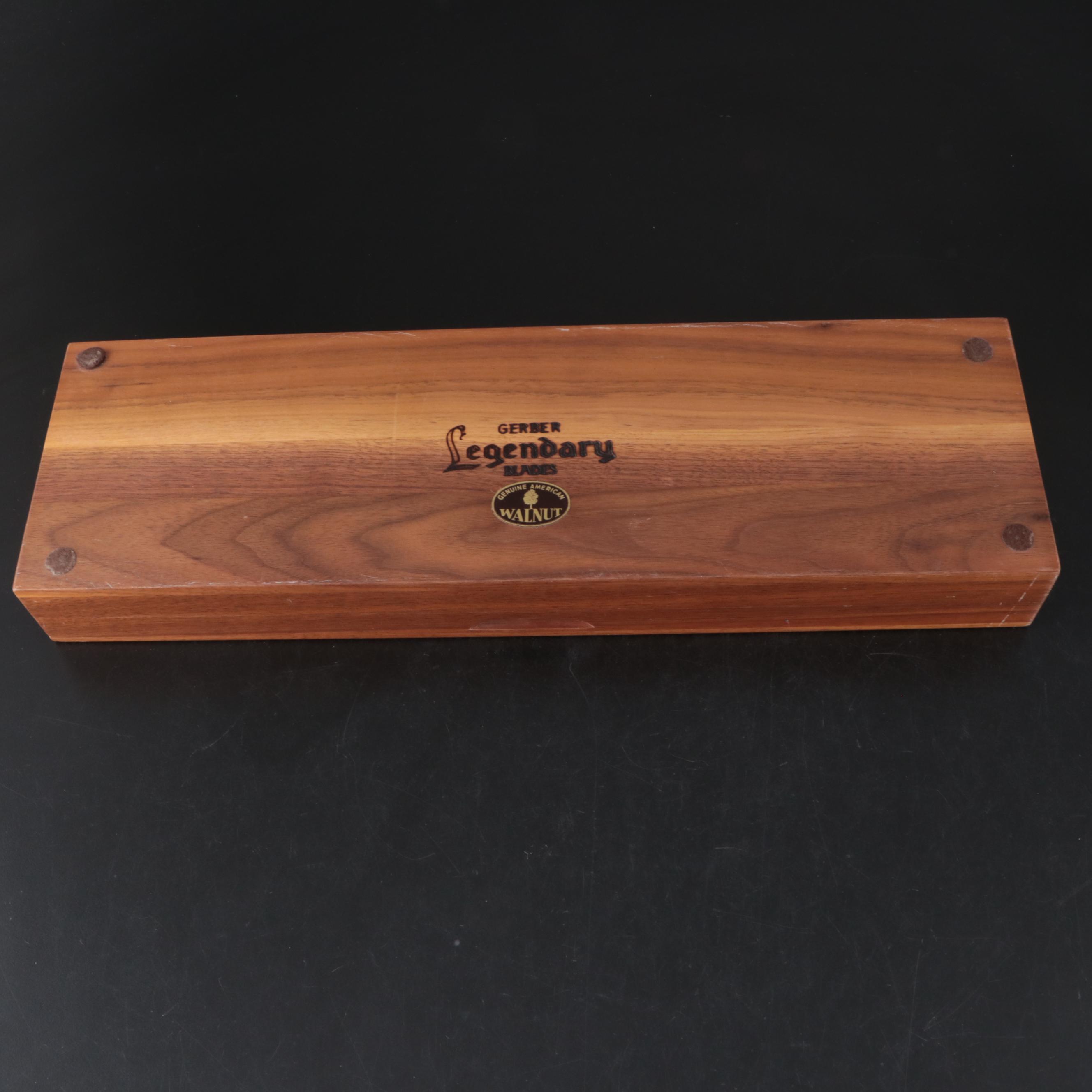 Gerber Mid Century Modern Style Stainless Steel Carving Set and Steak Knives