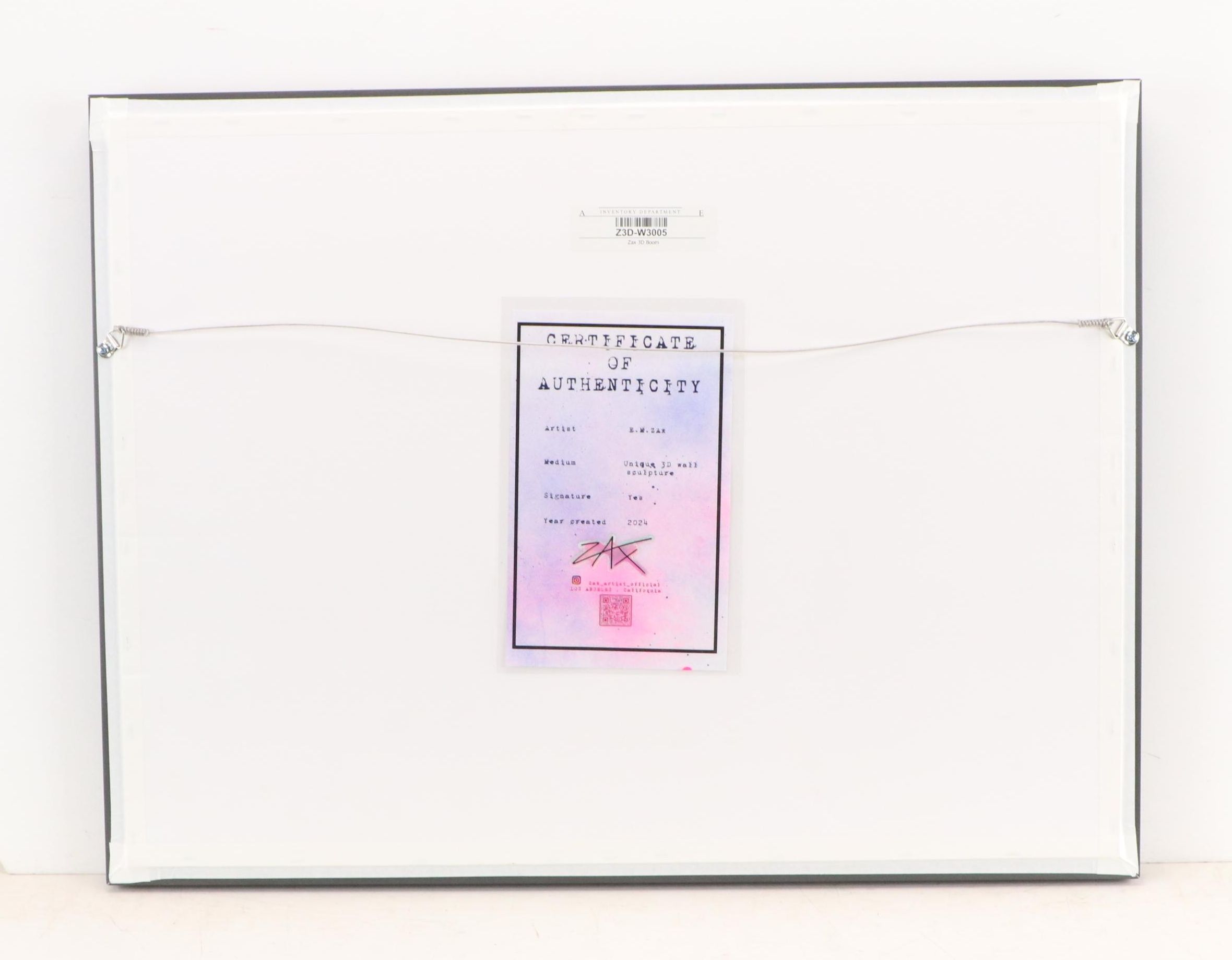 E.M. Zax Pop Art 3D Polymorph Wall Sculpture, 2024