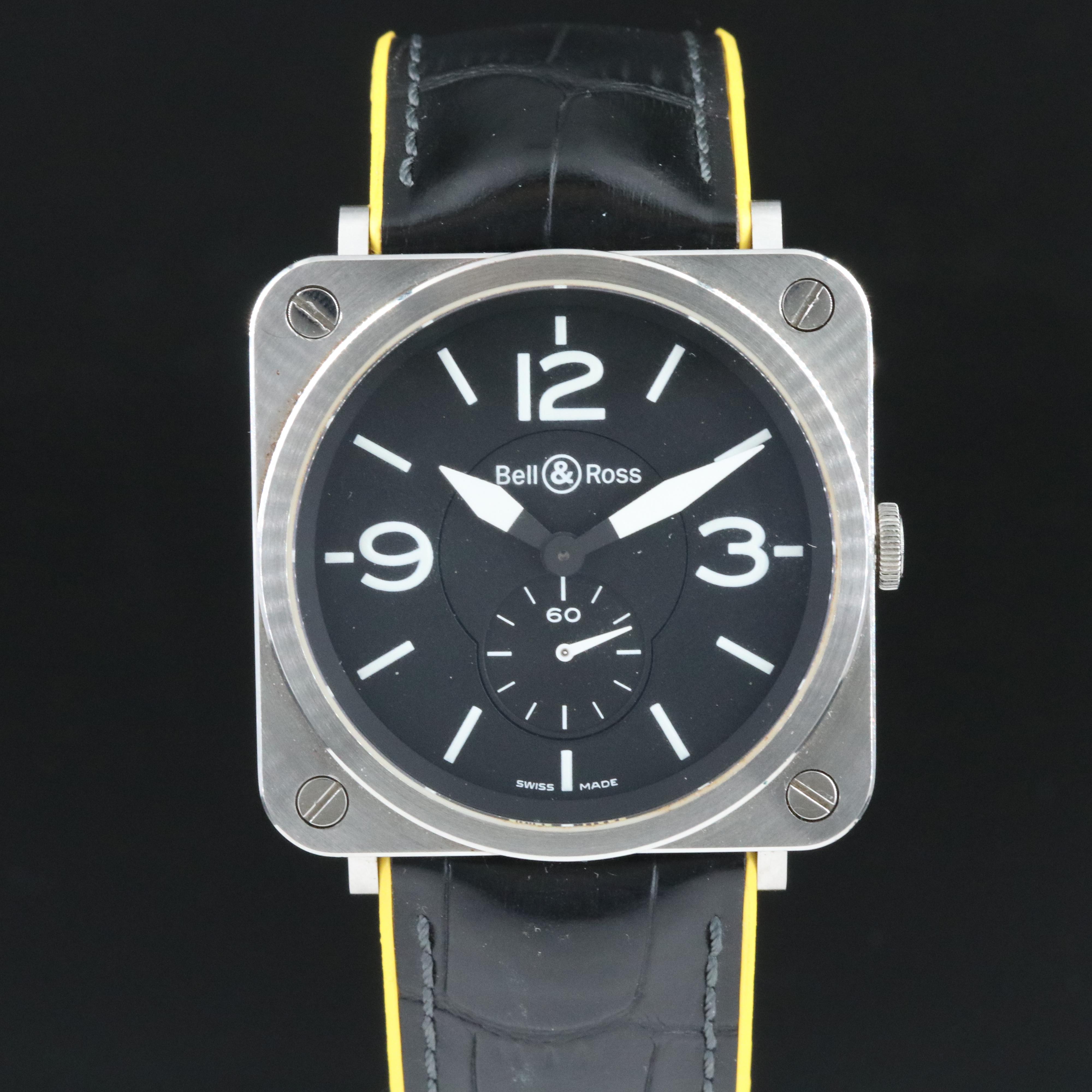 Bell Ross BR-S 39mm Steel Black Quartz Watch