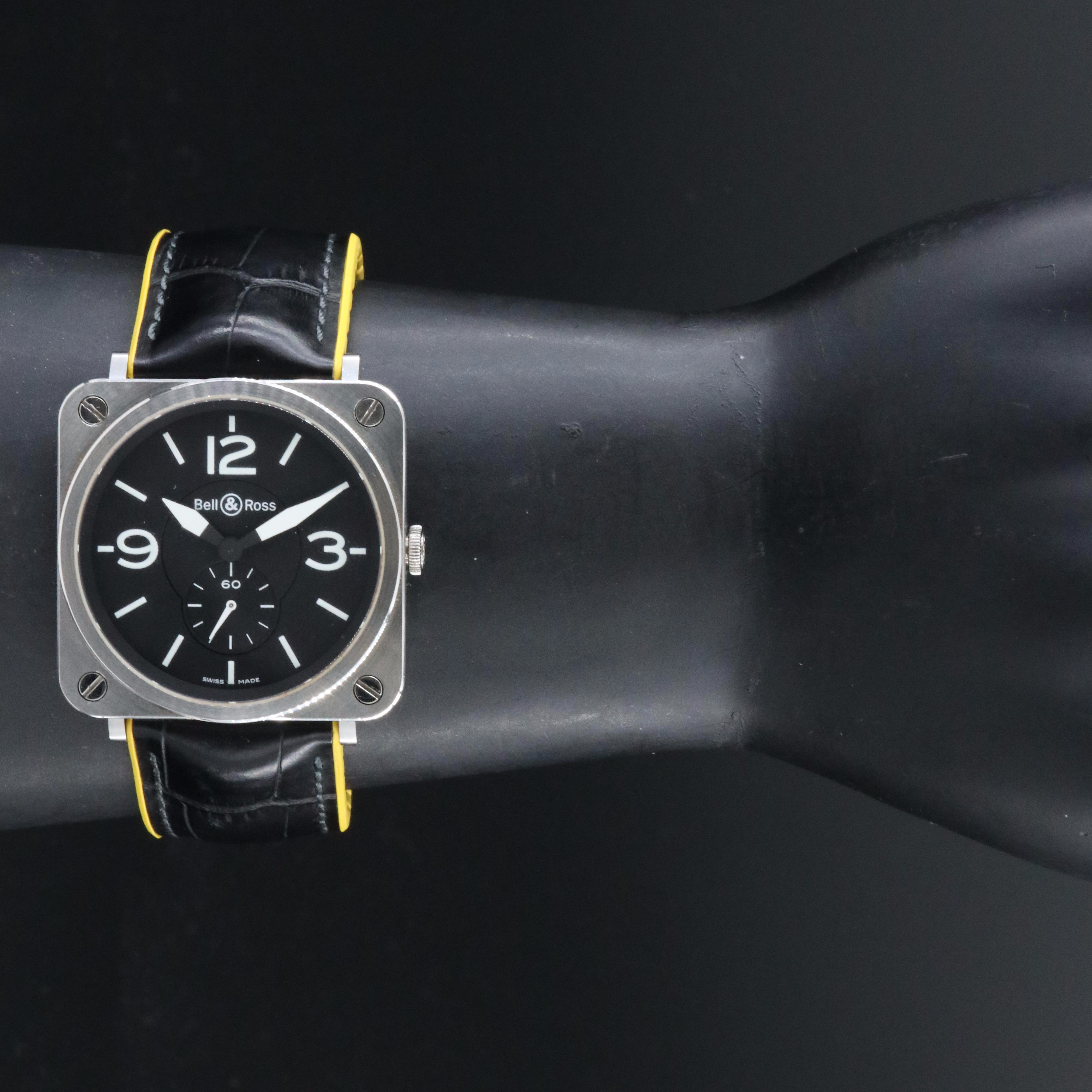 Bell Ross BR-S 39mm Steel Black Quartz Watch