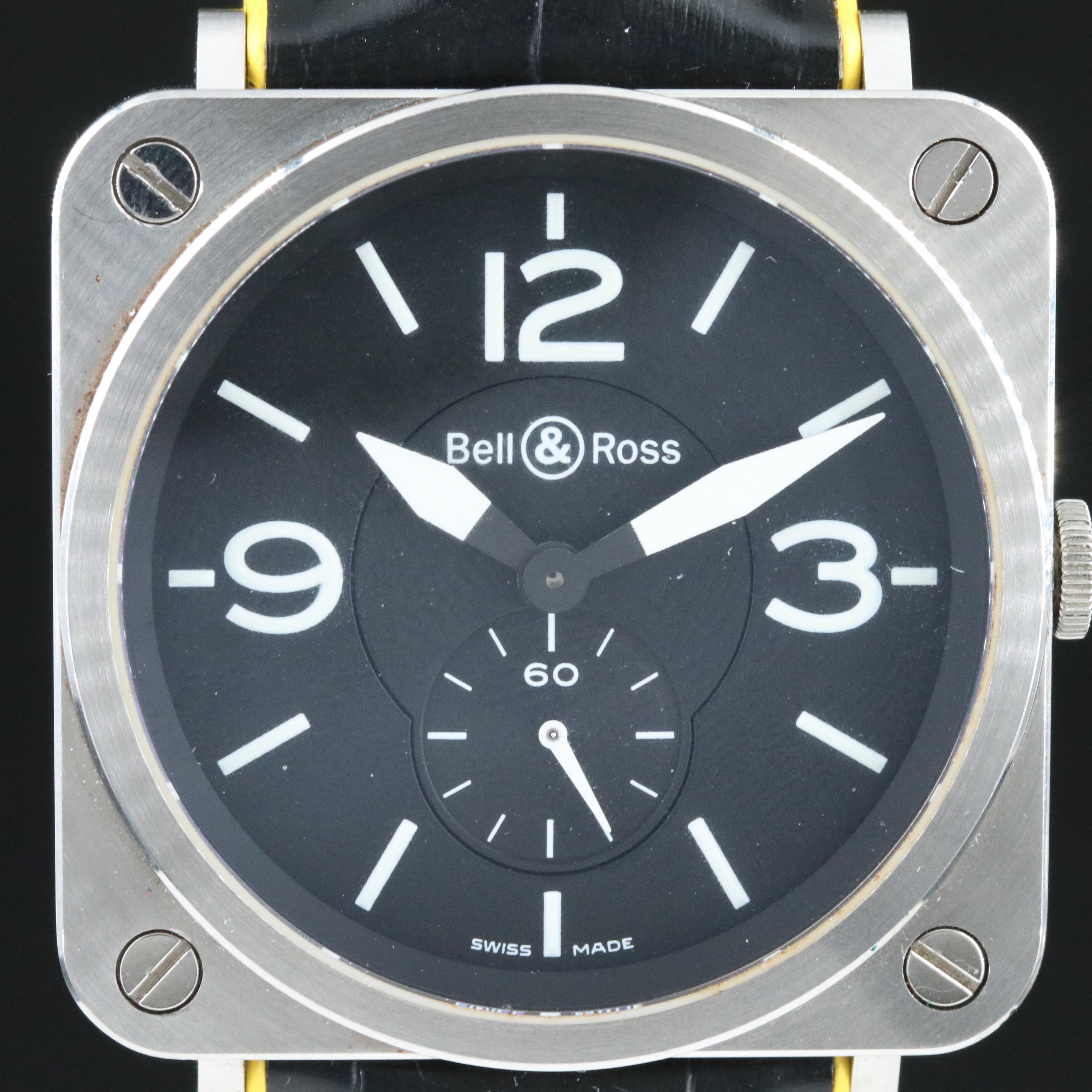 Bell Ross BR-S 39mm Steel Black Quartz Watch