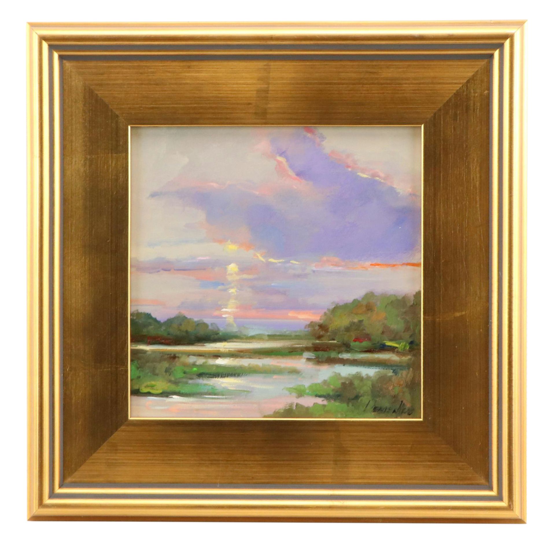 Natalia Demenko Wetland Landscape Oil Painting