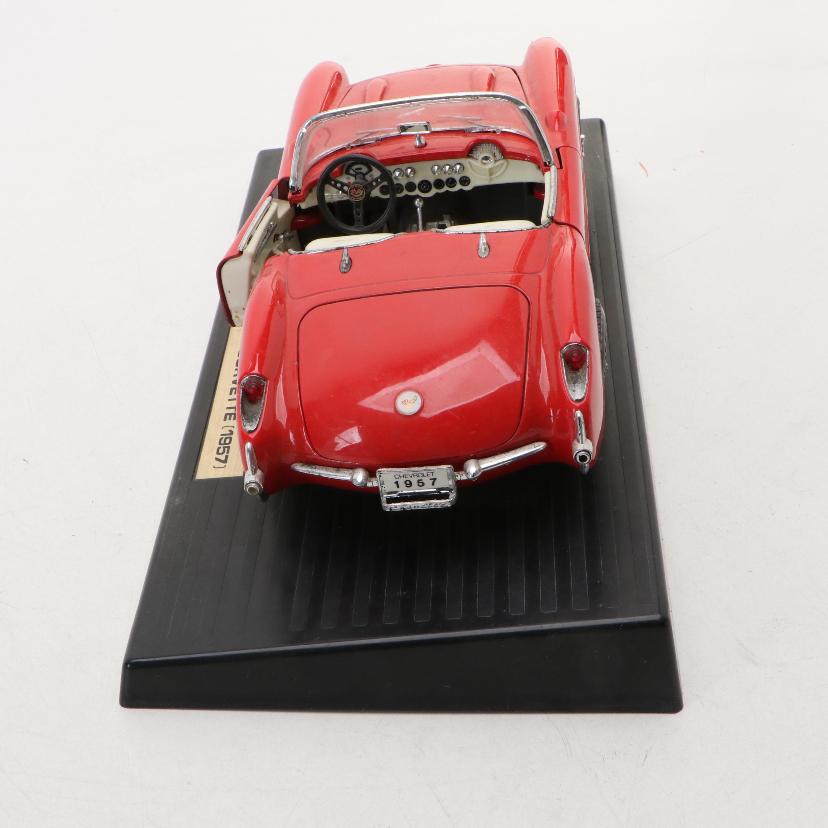'57 Chevrolet Corvette Diecast Model with Ertl and Other Model Cars