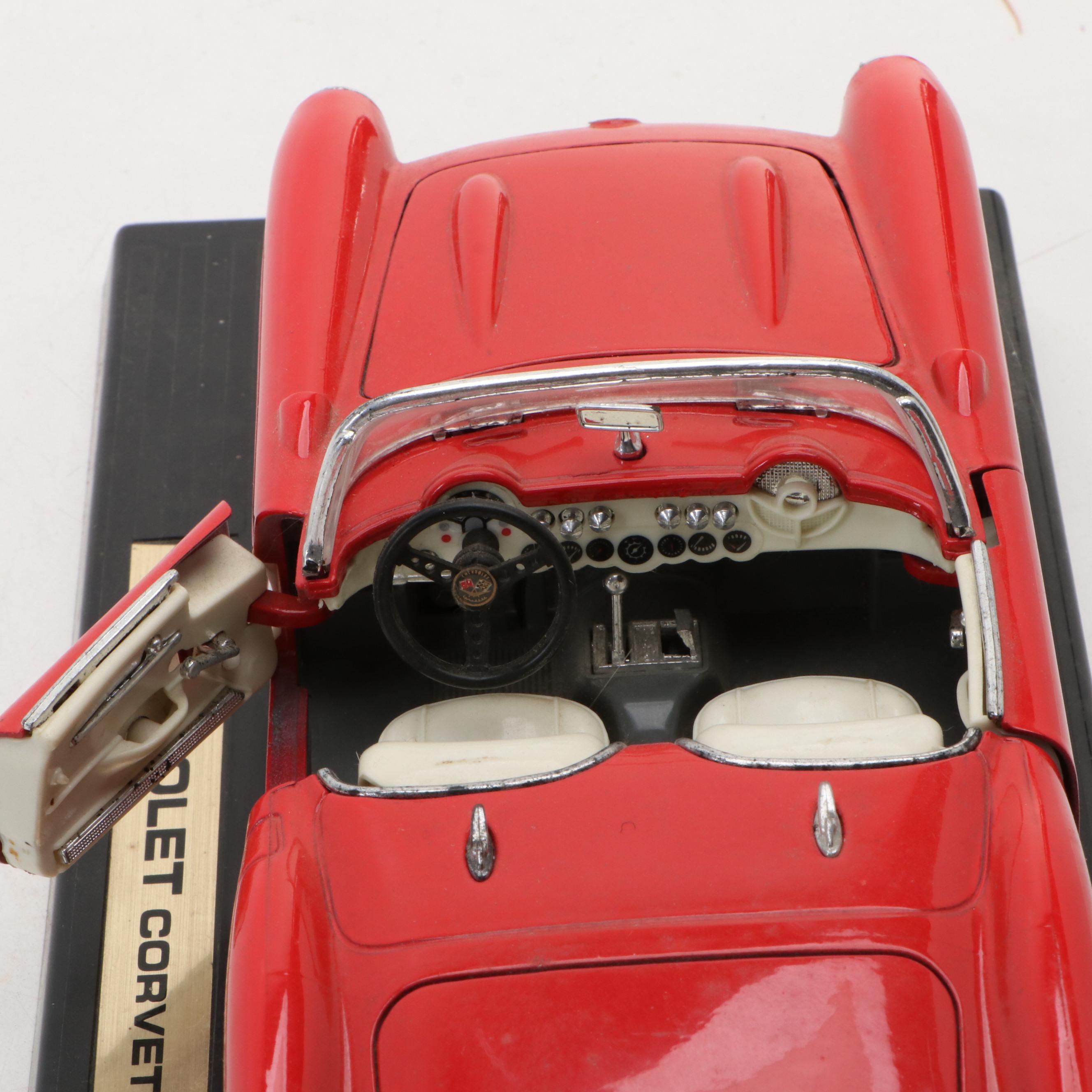 '57 Chevrolet Corvette Diecast Model with Ertl and Other Model Cars