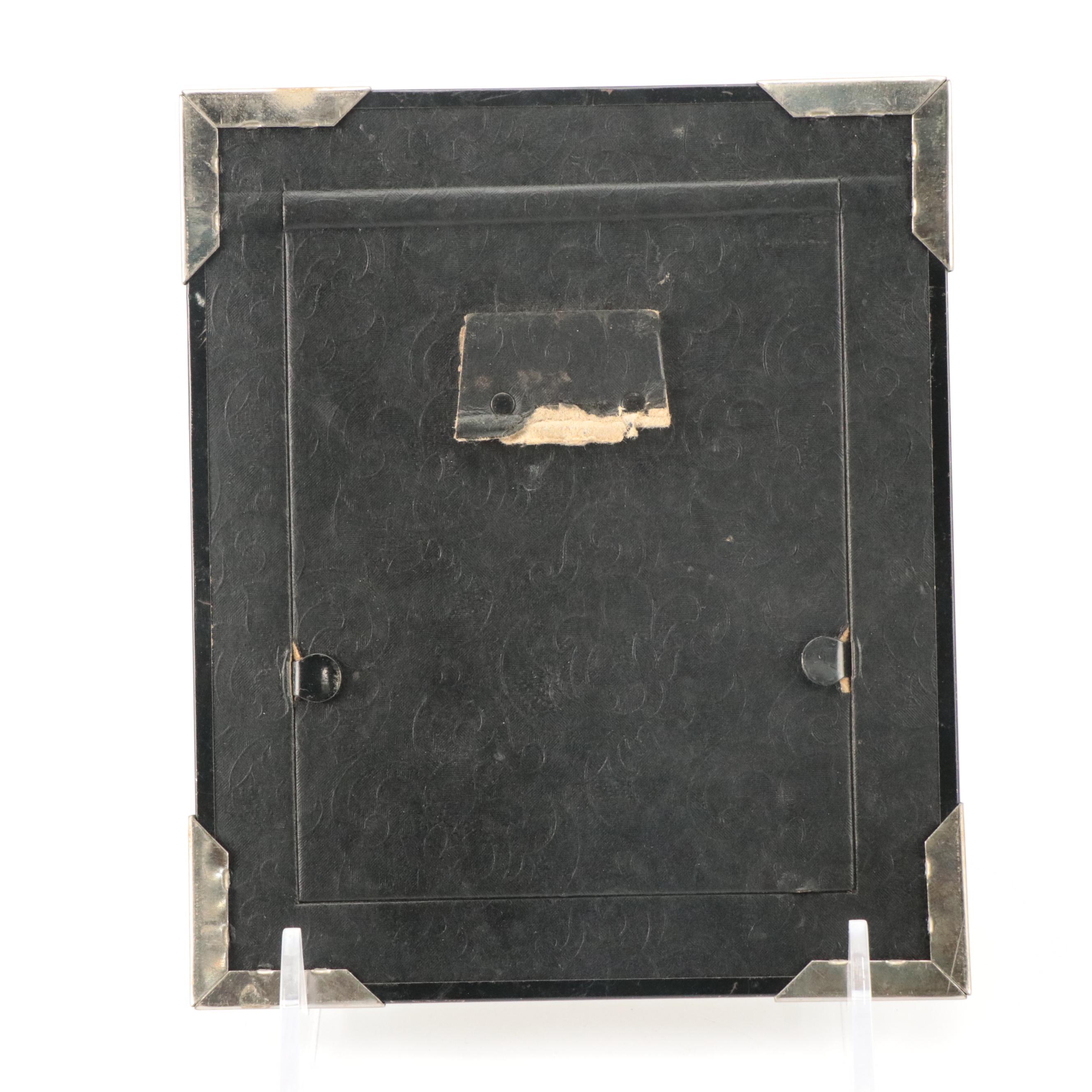 Silver Gelatin Photographs of Men, Women and Dog in Art Deco Style Frames