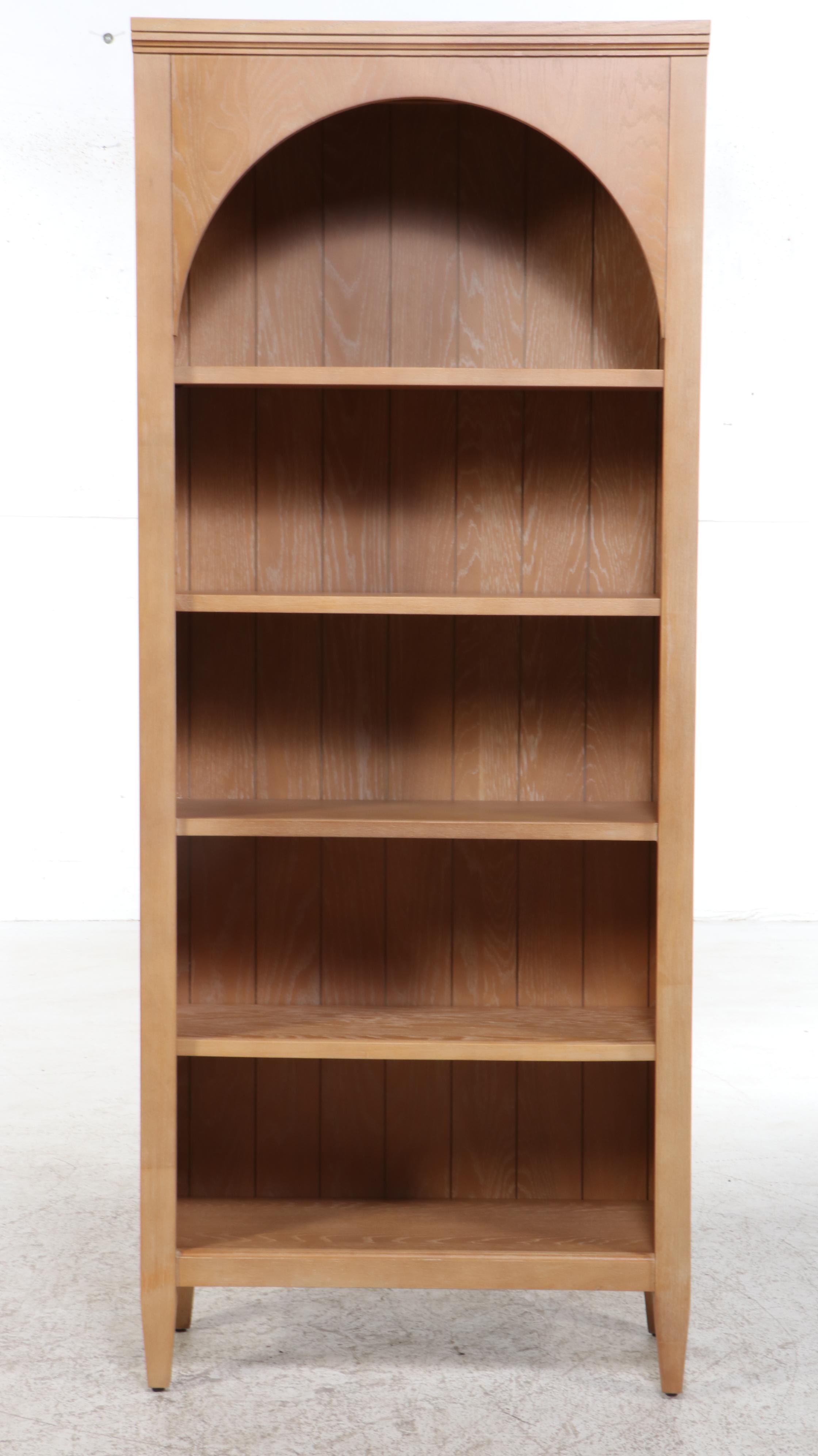 Martin Furniture "Laurel" Cerused Wood Open Bookcase
