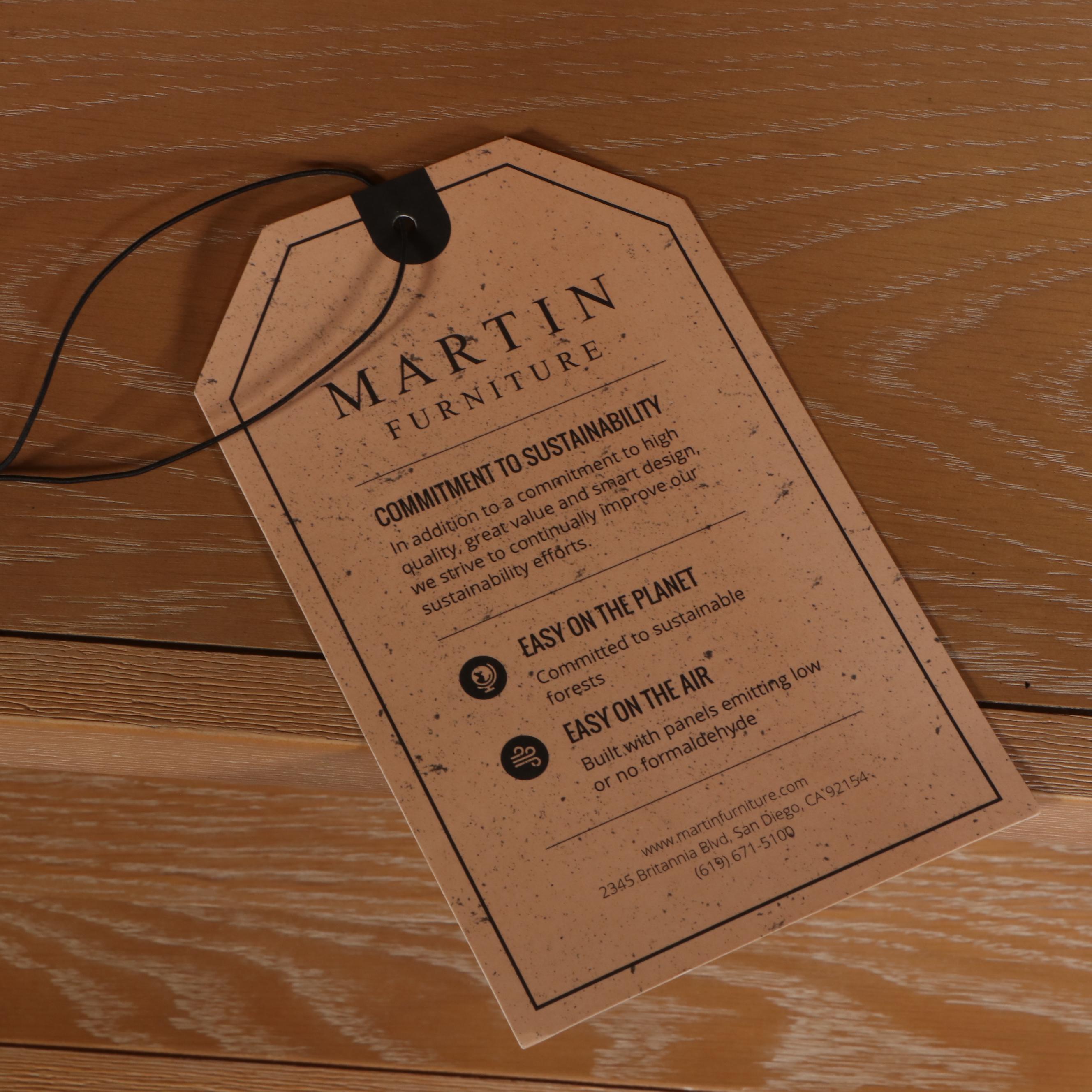 Martin Furniture "Laurel" Cerused Wood Open Bookcase