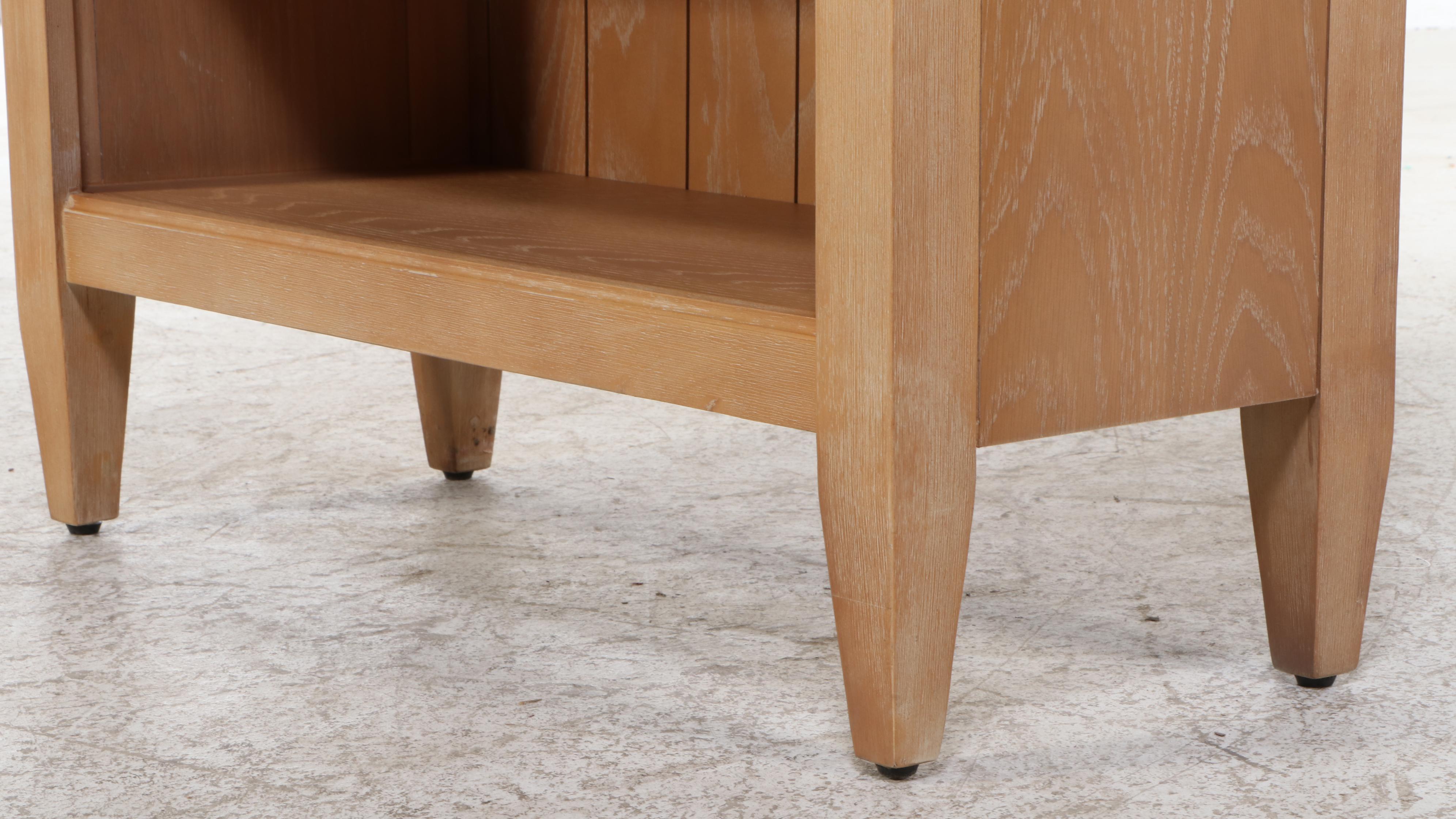 Martin Furniture "Laurel" Cerused Wood Open Bookcase