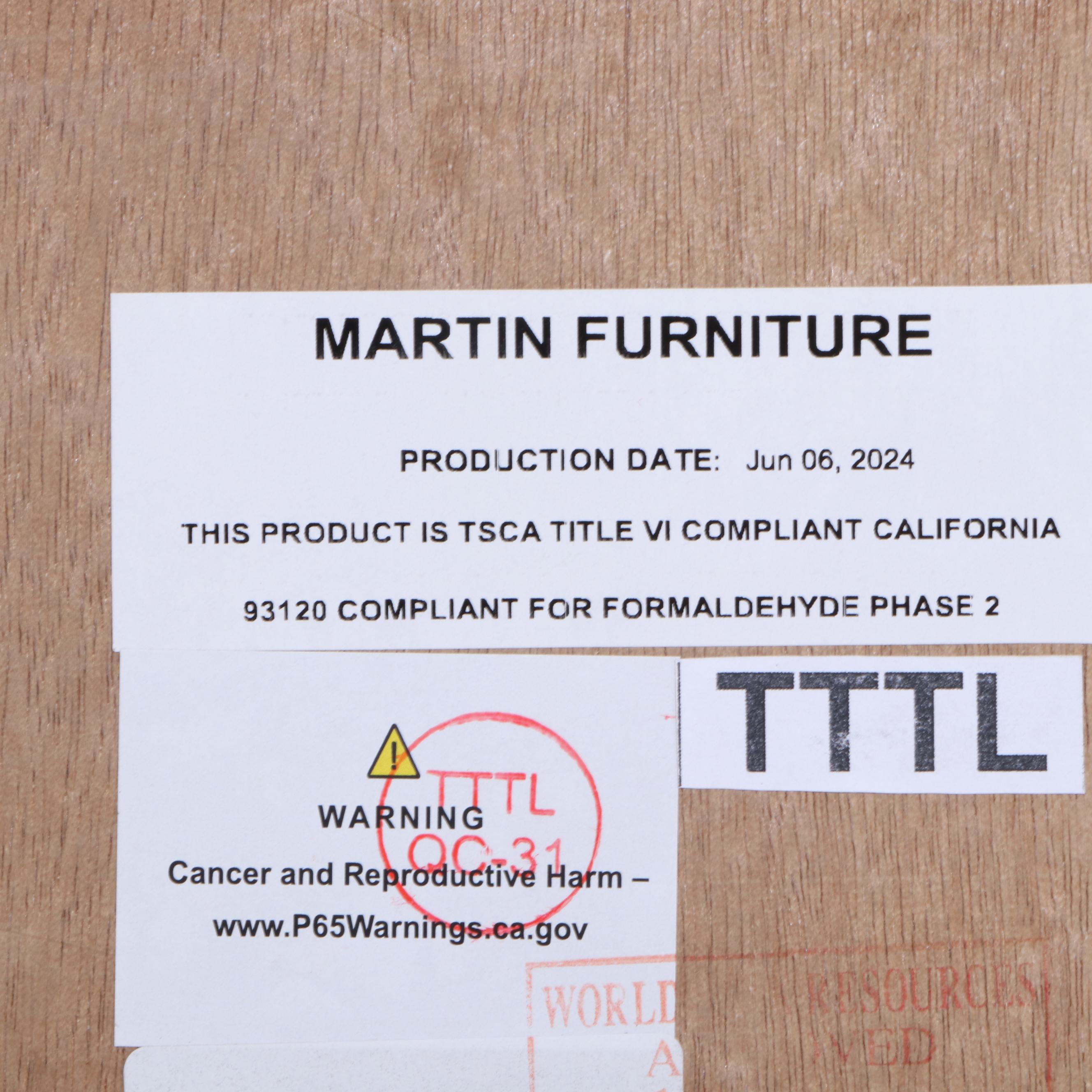 Martin Furniture "Laurel" Cerused Wood Open Bookcase