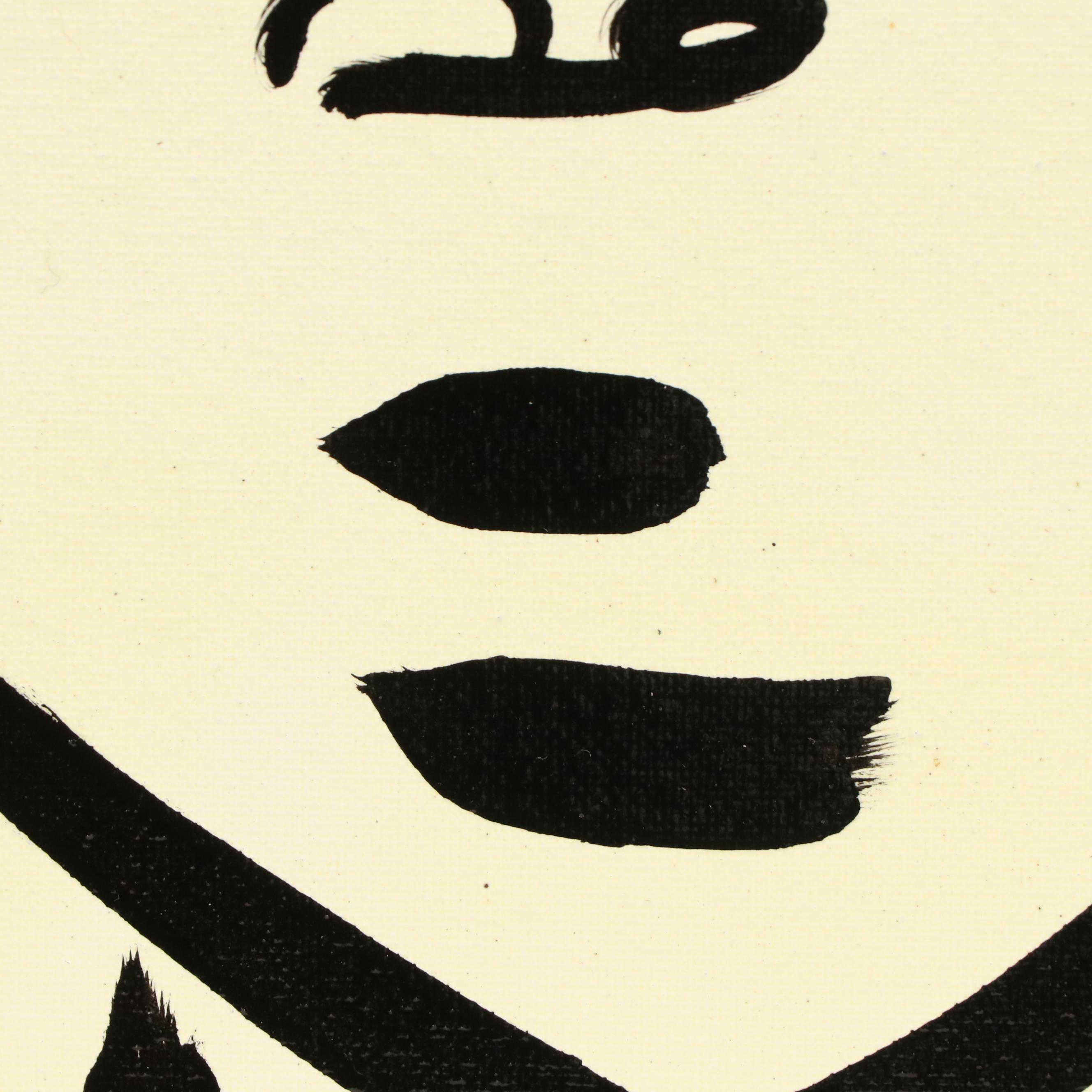 Peter Keil Abstract Portrait Acrylic Painting