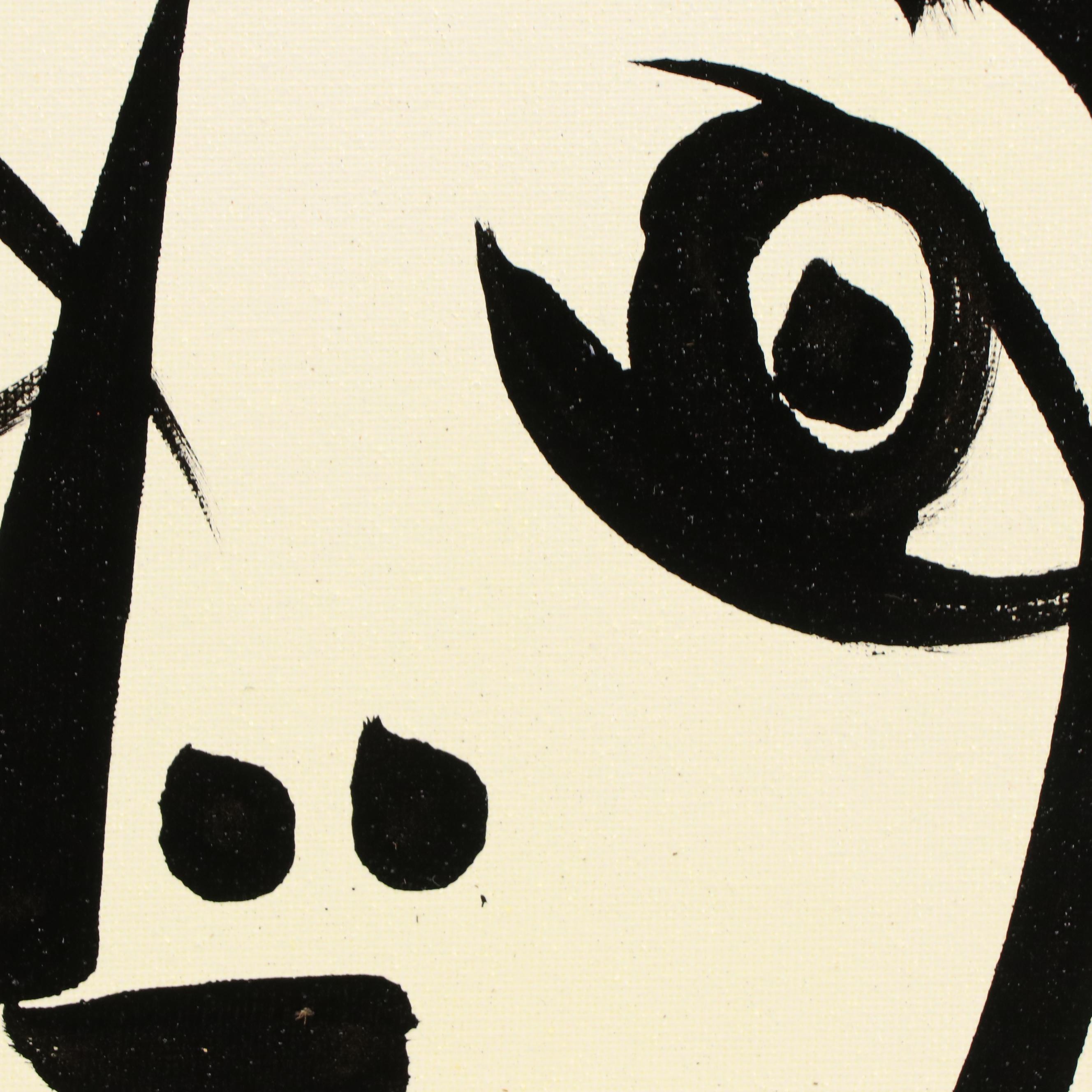 Peter Keil Abstract Portrait Acrylic Painting