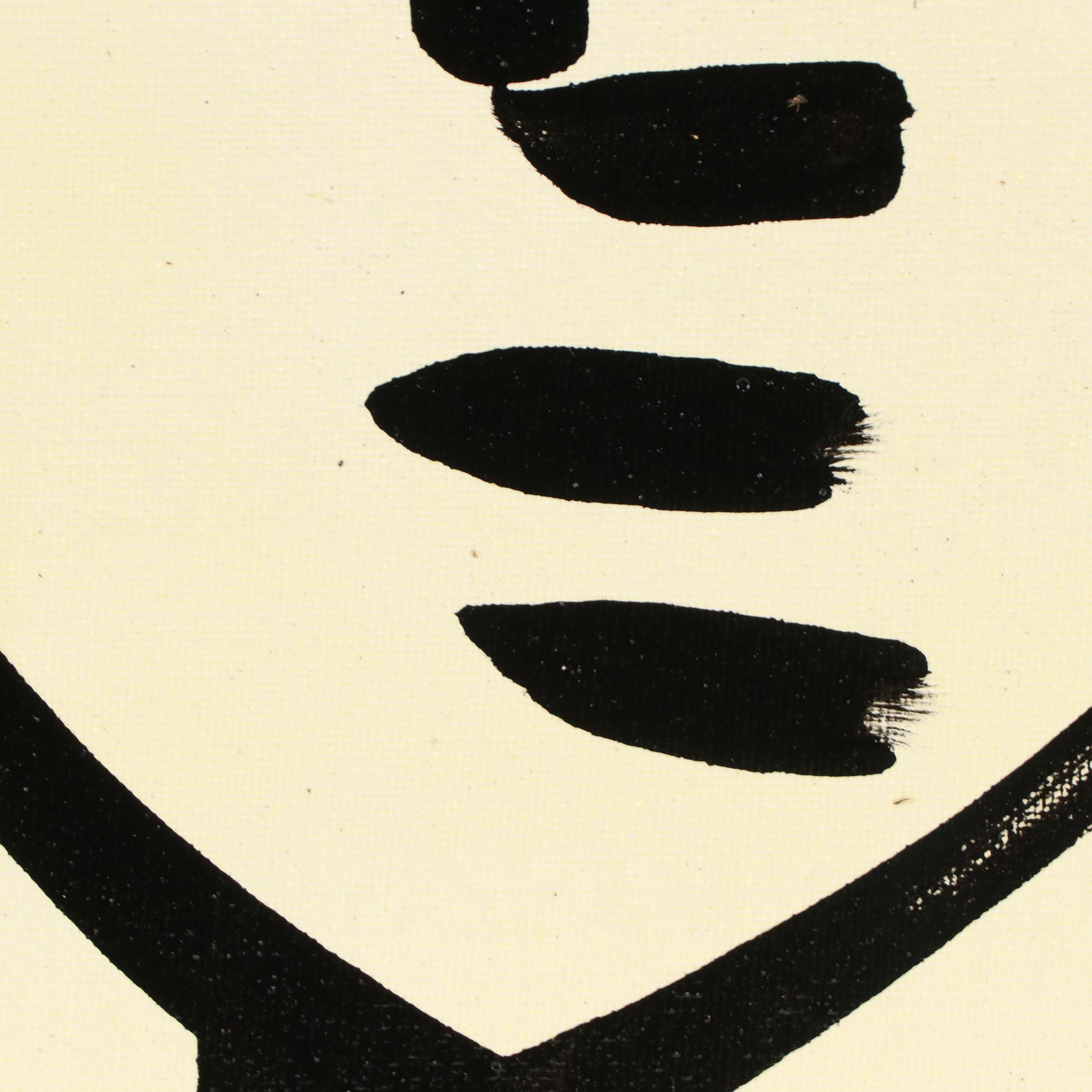 Peter Keil Abstract Portrait Acrylic Painting