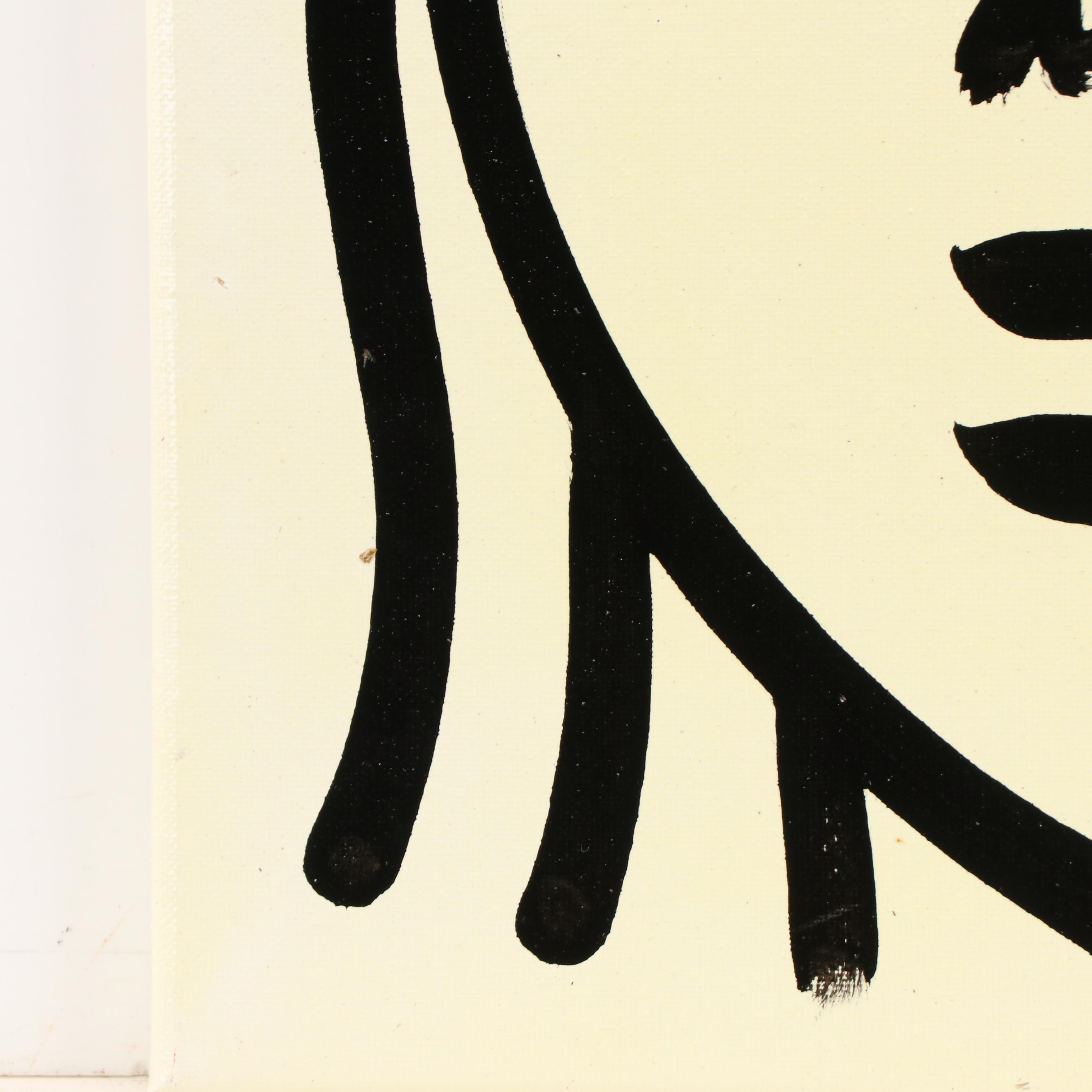 Peter Keil Abstract Portrait Acrylic Painting