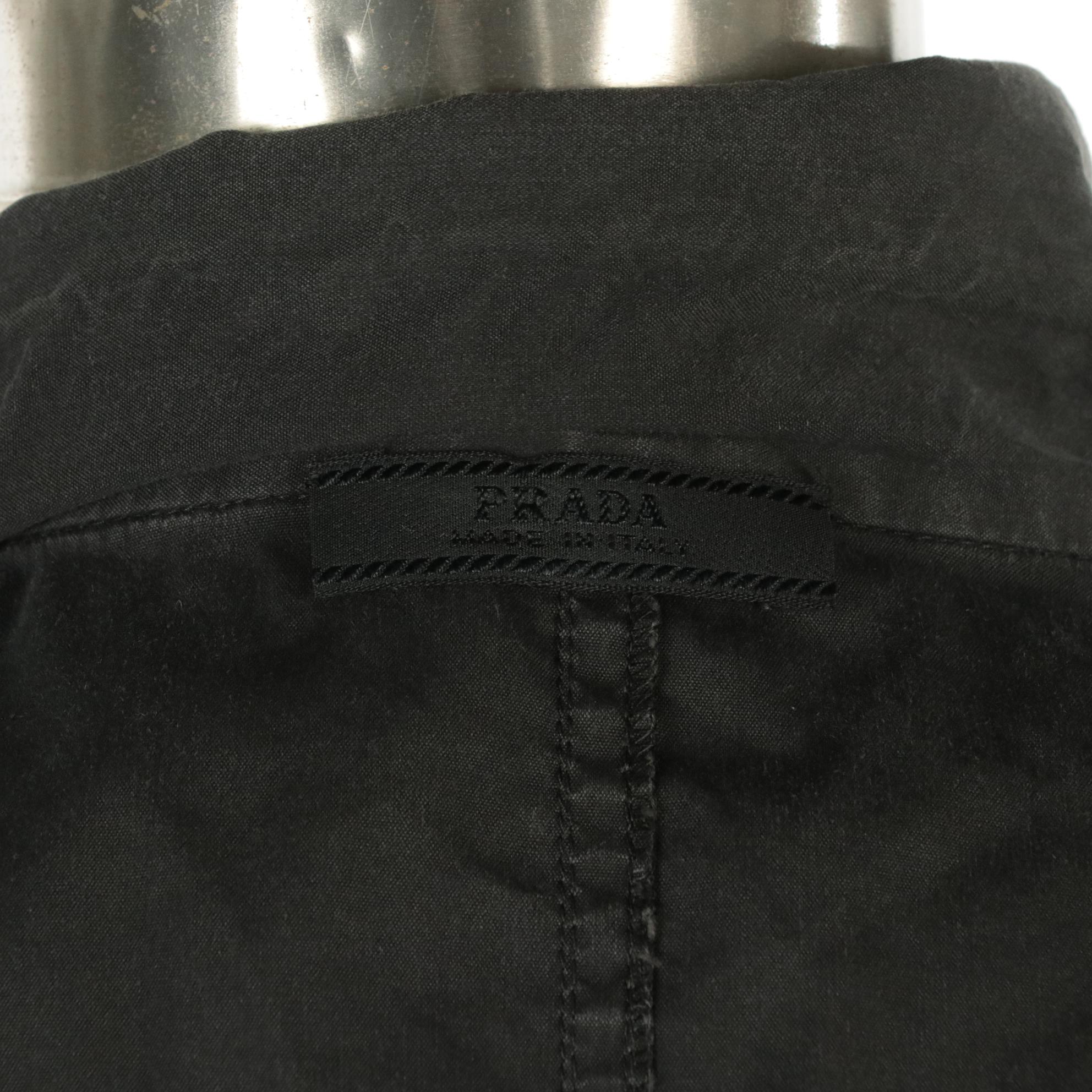 Prada Cargo Button-Front Knee-Length Dress