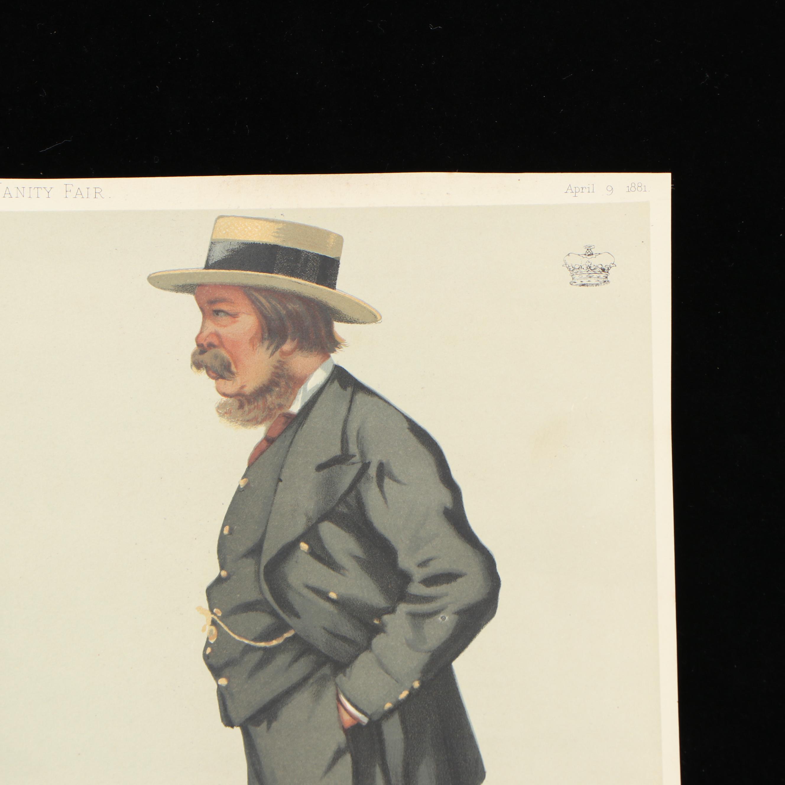Vanity Fair Chromolithographs of Political Figures After "Ape" Pellegrini, 1881