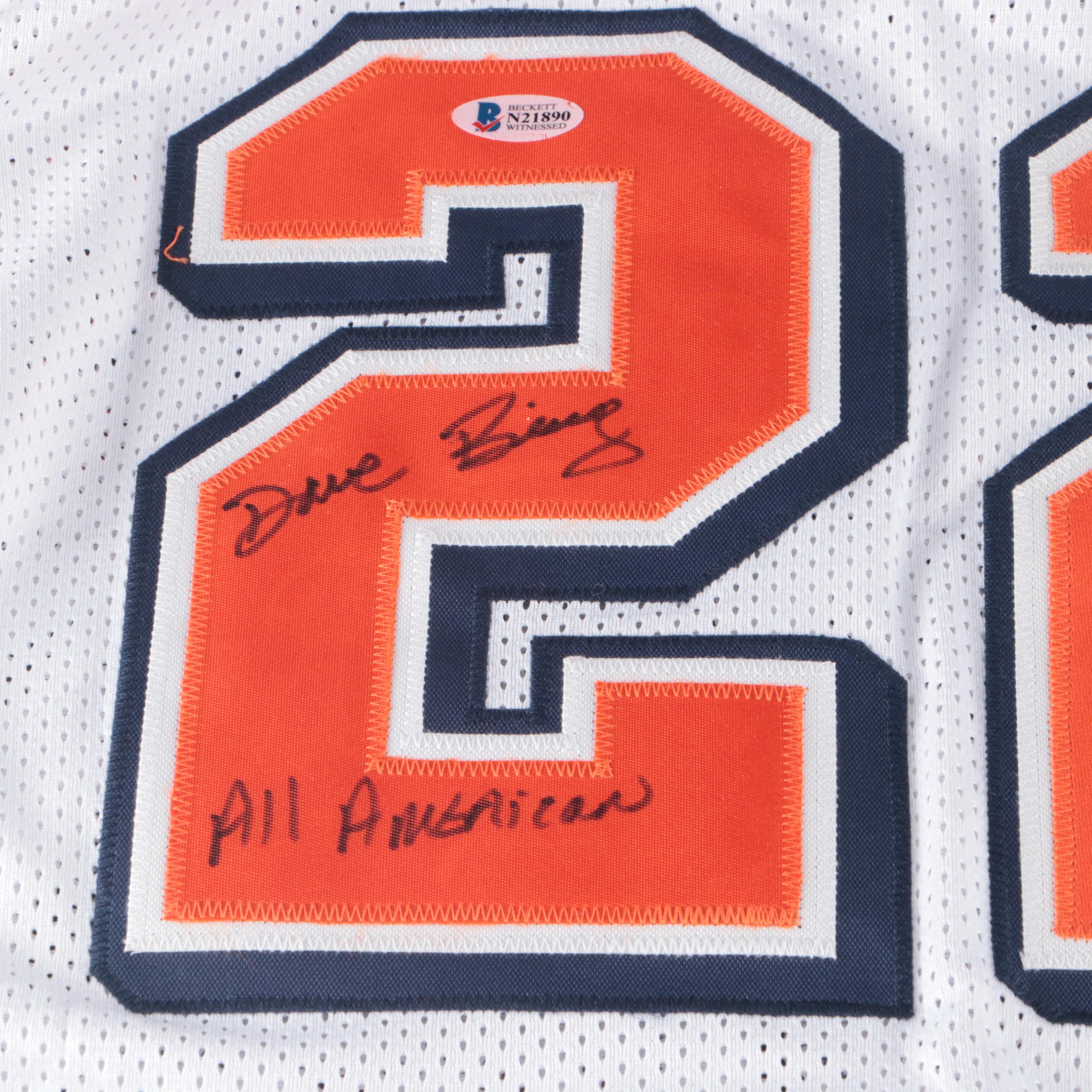 Dave Bing Signed “All American” Syracuse University Basketball Jersey, Beckett