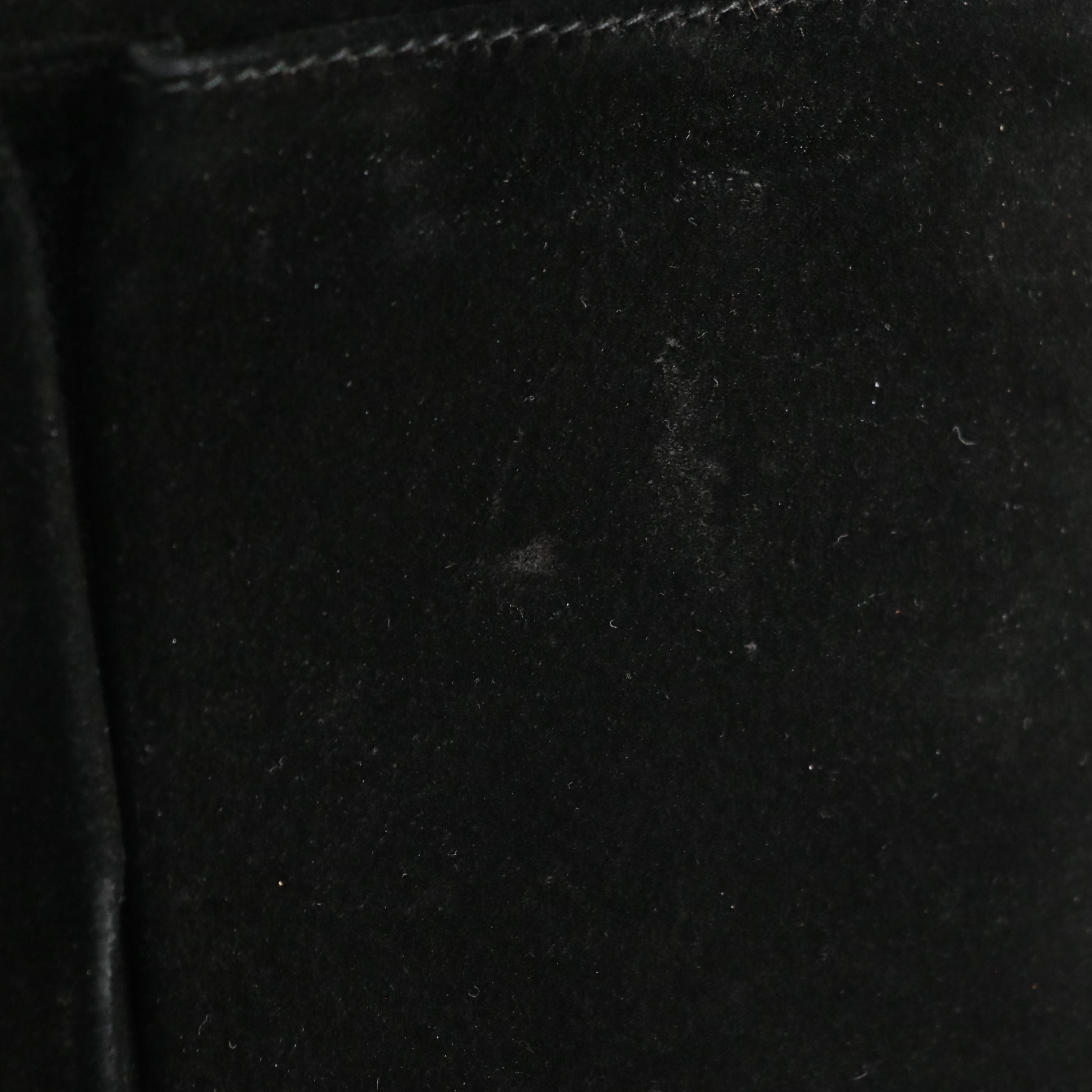 Gucci Bamboo Black Suede and Leather Two-Way Bag