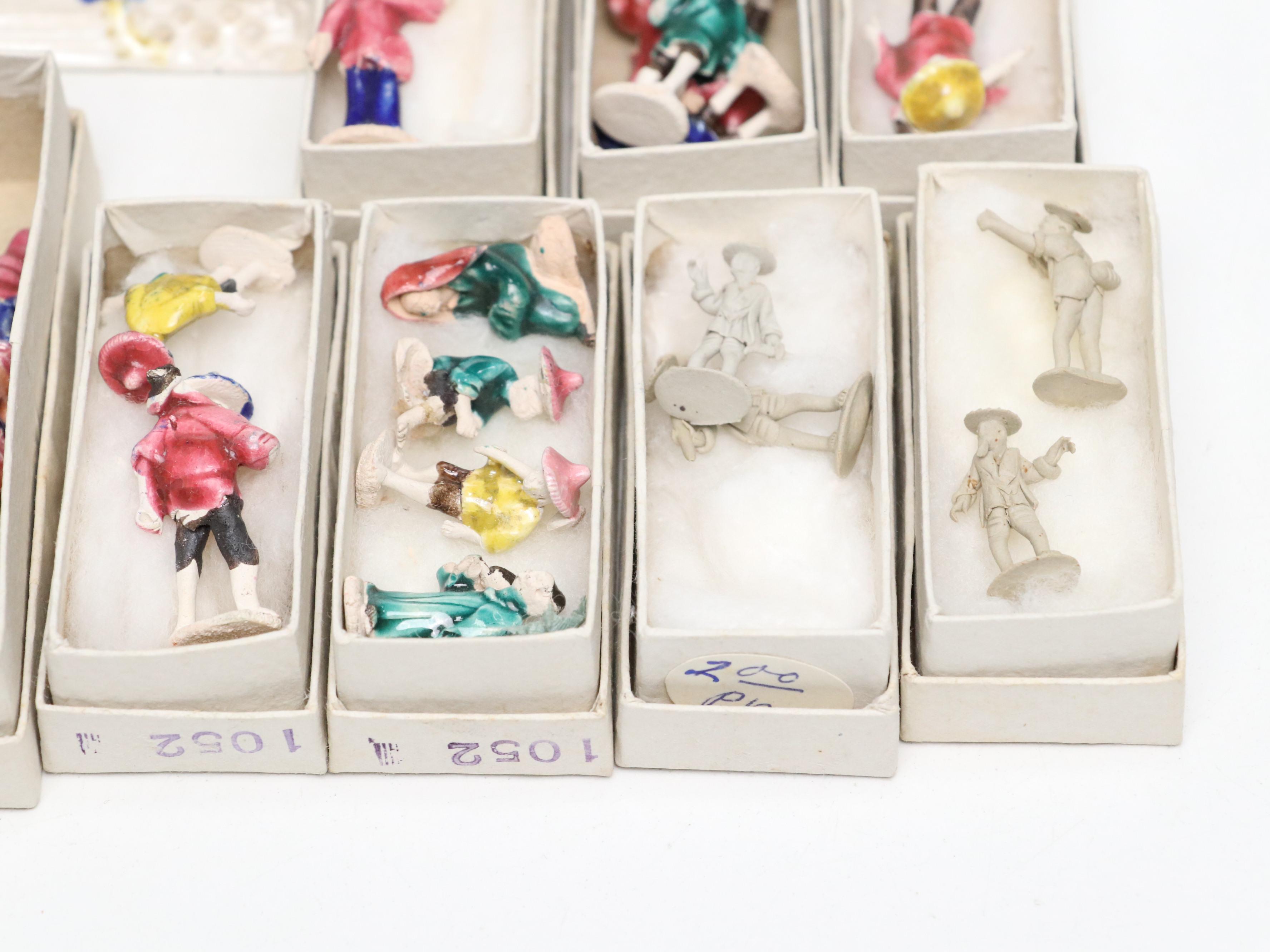 Japanese and Chinese Ceramic, Wood, Clay, and Metal Miniature Bonsai Figurines