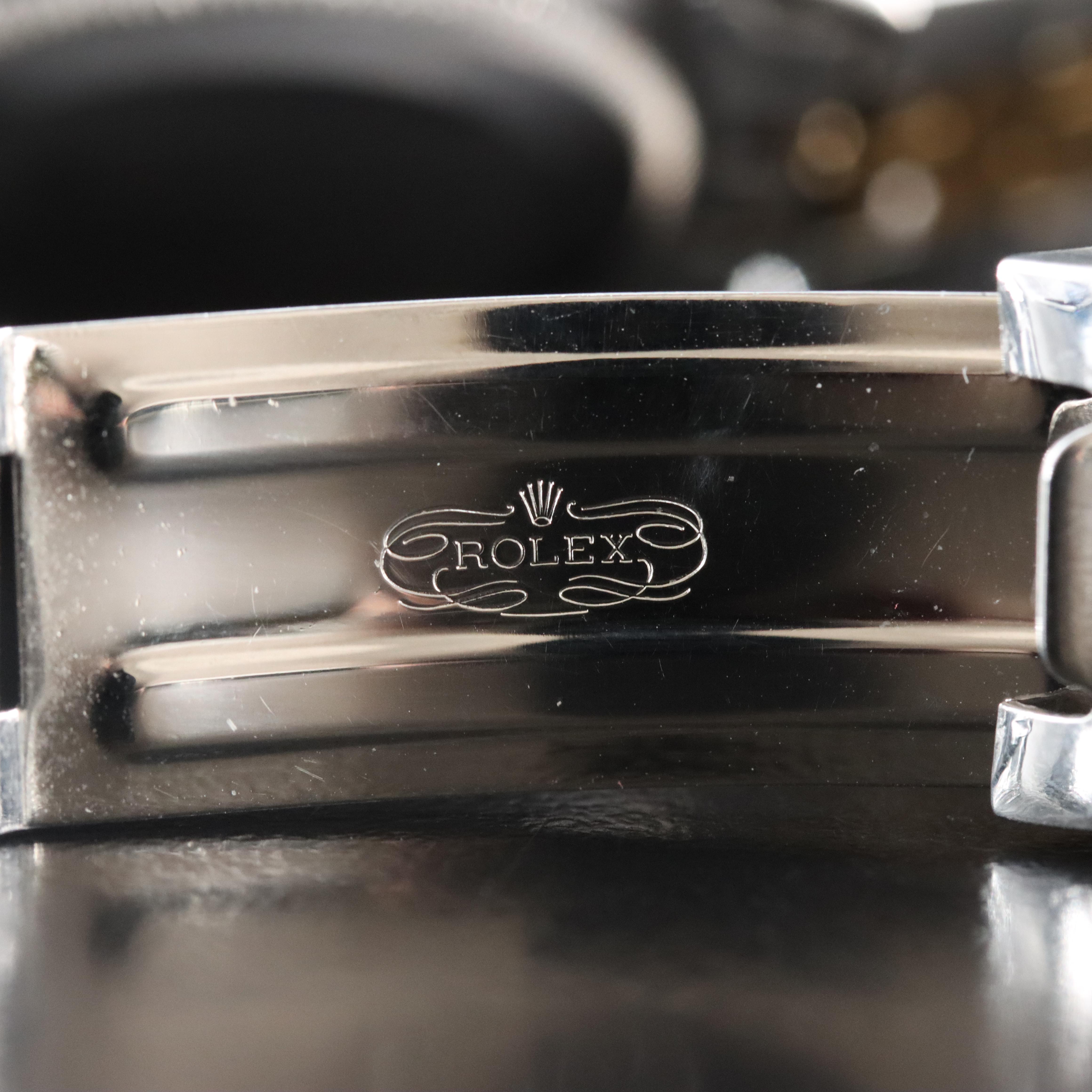 Rolex Datejust 6827 Custom Diamond Dial 31mm 18K Gold Steel Automatic Watch