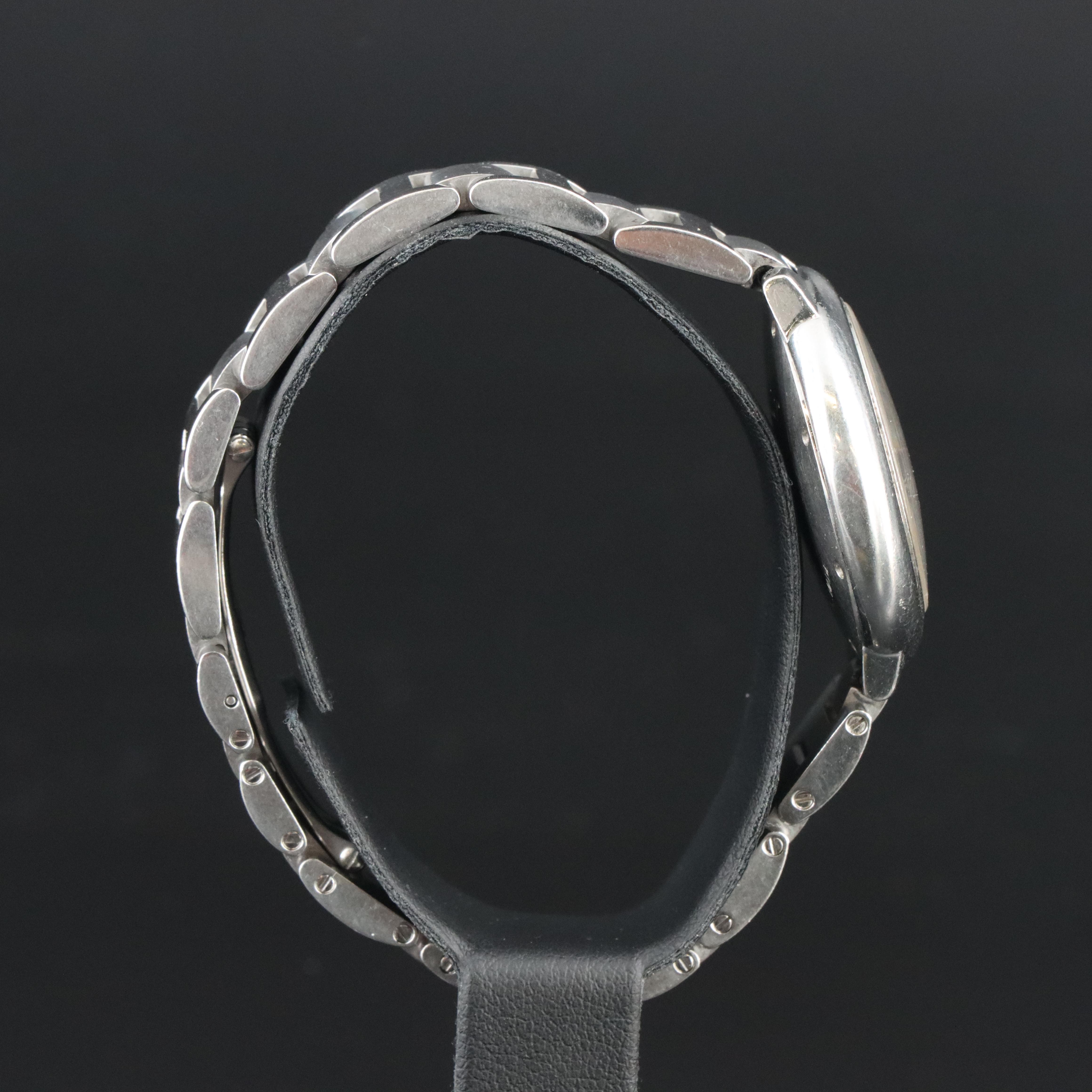 Cartier Ballon Bleu 3489 Diamond Dial 33mm Steel Automatic Watch