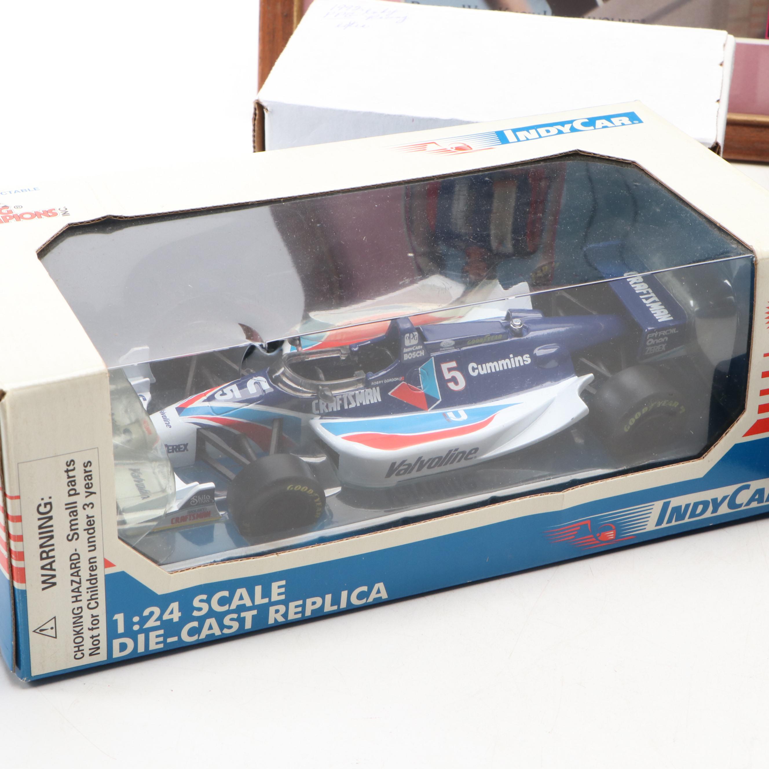 Robbie Gordon IndyCar Framed Print, Diecast Models and Other Collectible Cards