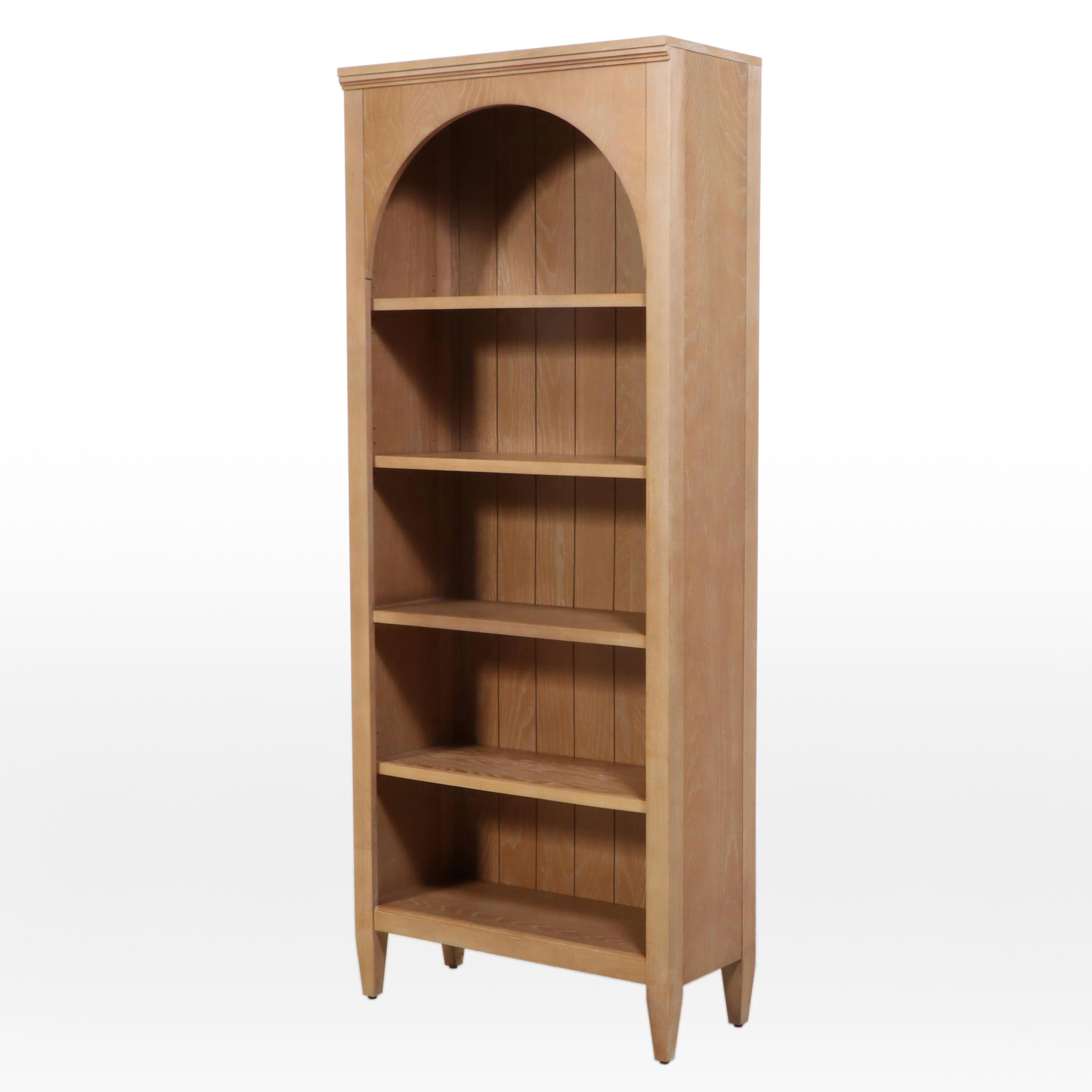 Martin Furniture "Laurel" Cerused Wood Open Bookcase