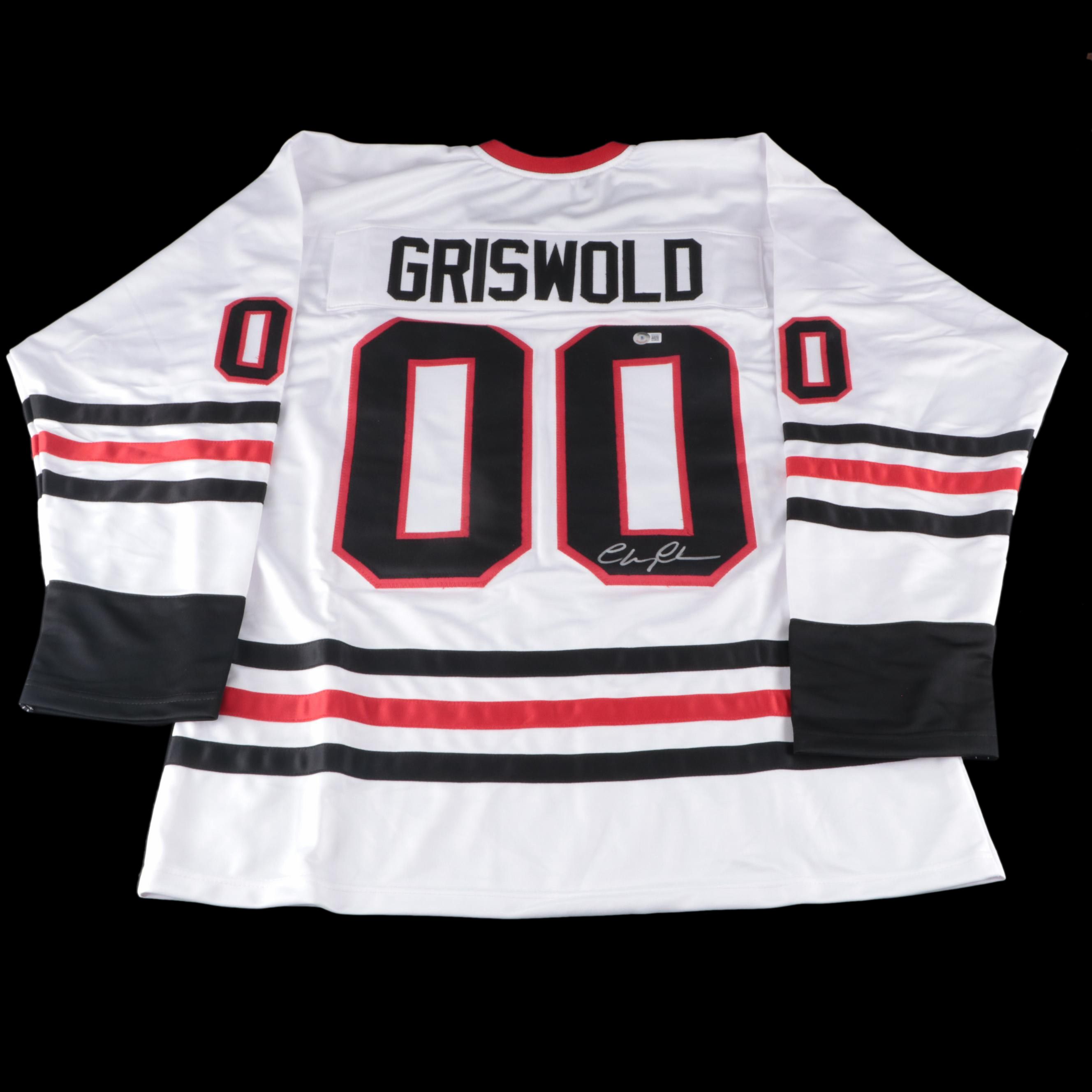 Chevy Chase Signed "Christmas Vacation: Clark Griswold" Hockey Jersey, Beckett