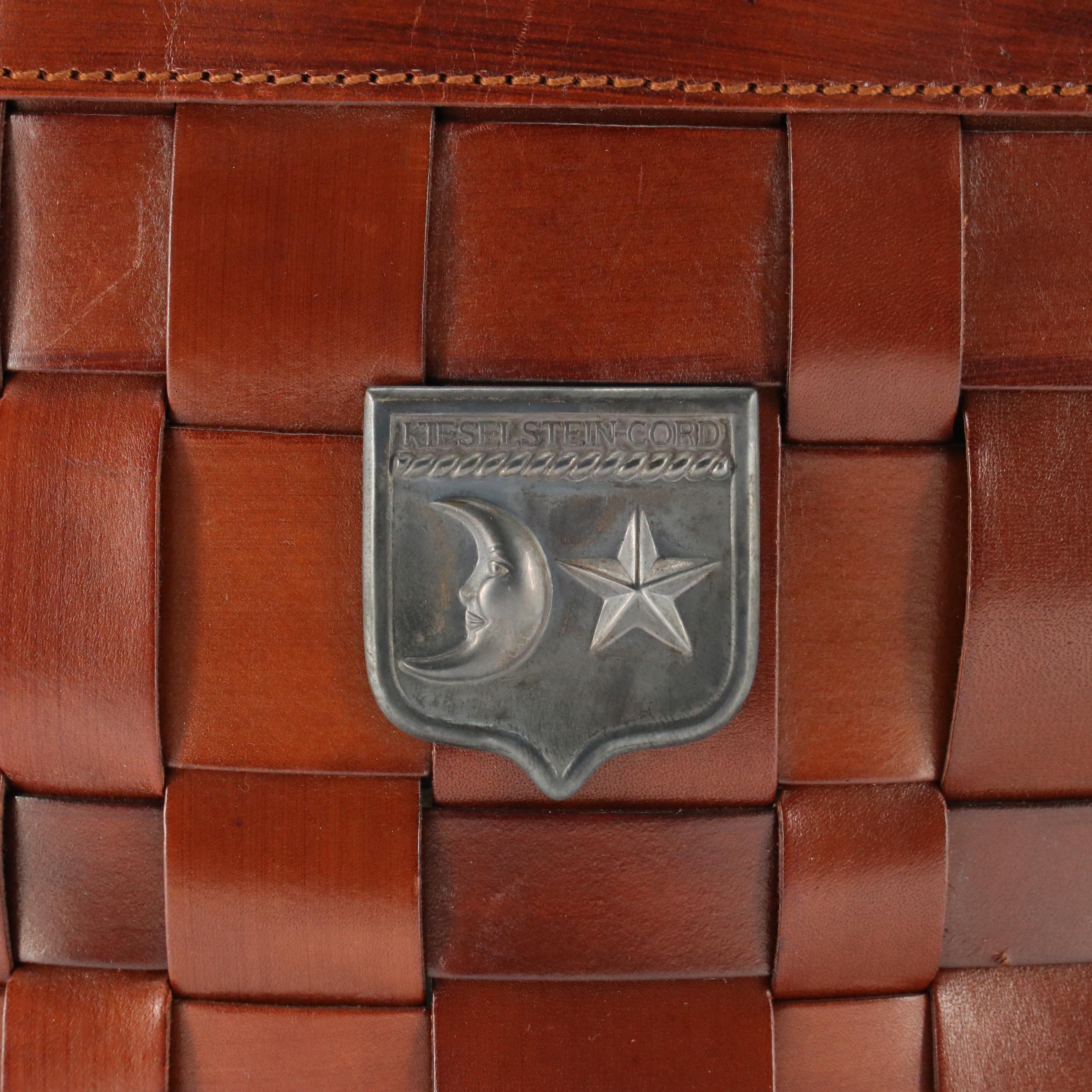 Barry Kieselstein-Cord Woven Leather Drawstring Shoulder Bag