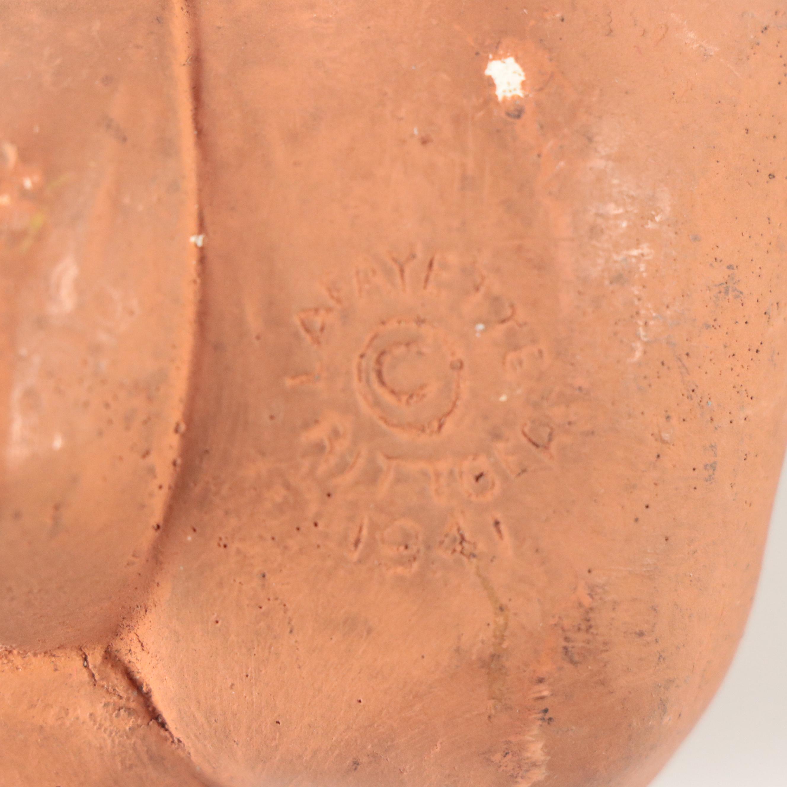 LaFayette Rittgers Chalkware Wrestling Figurines, 1941