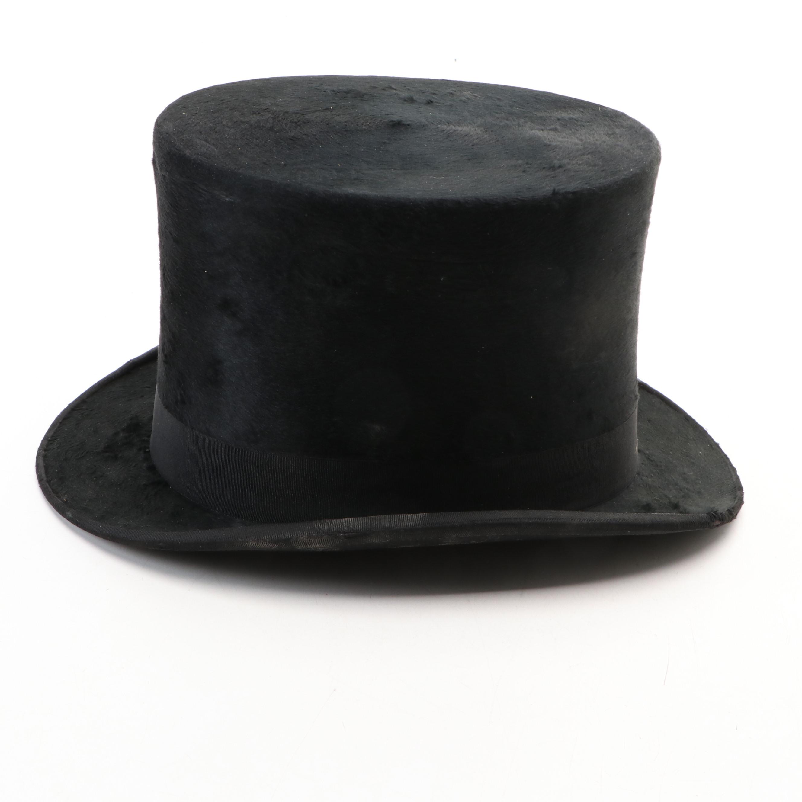 Vintage English Top Hat in Original Box