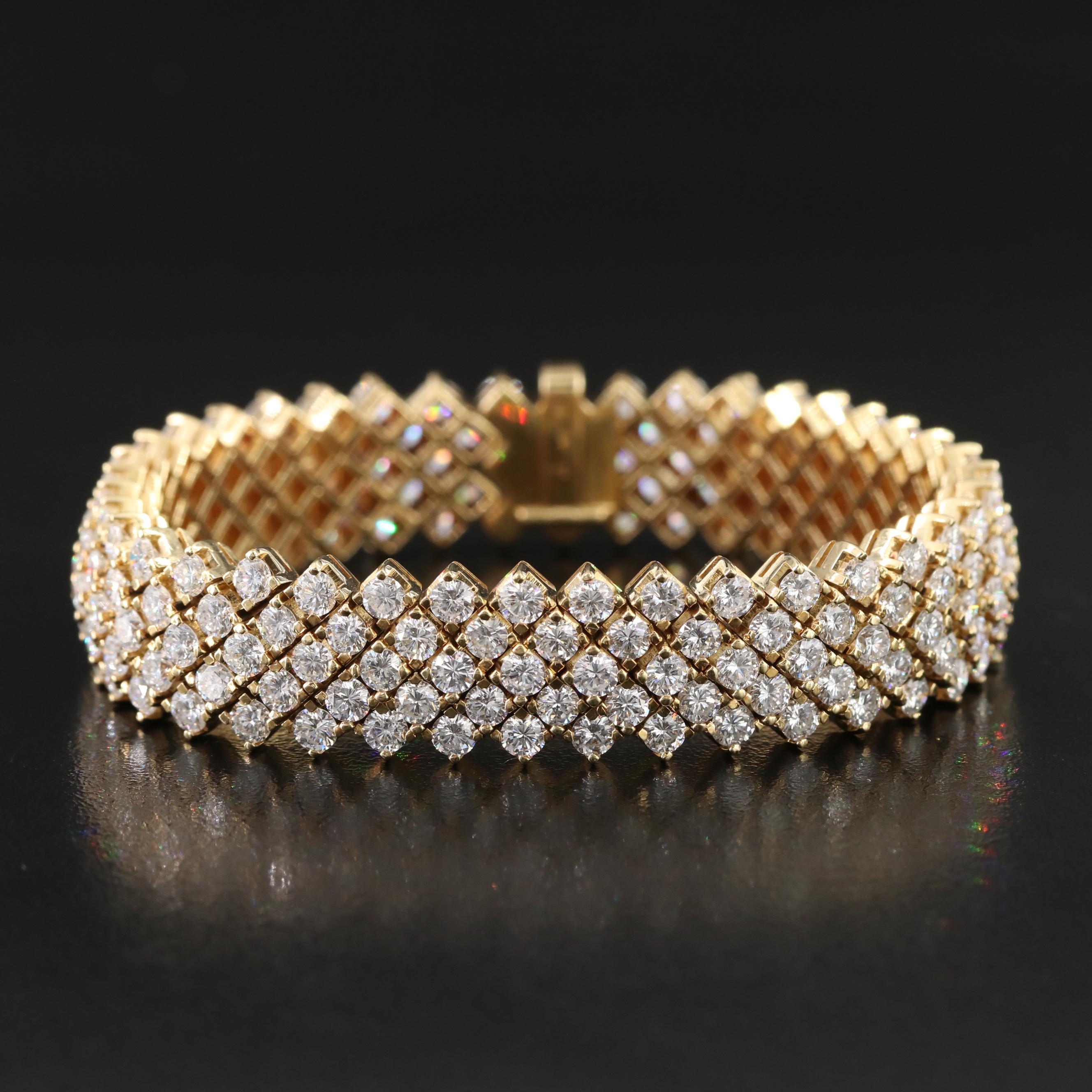 18K 20.00 CTW Diamond Bracelet