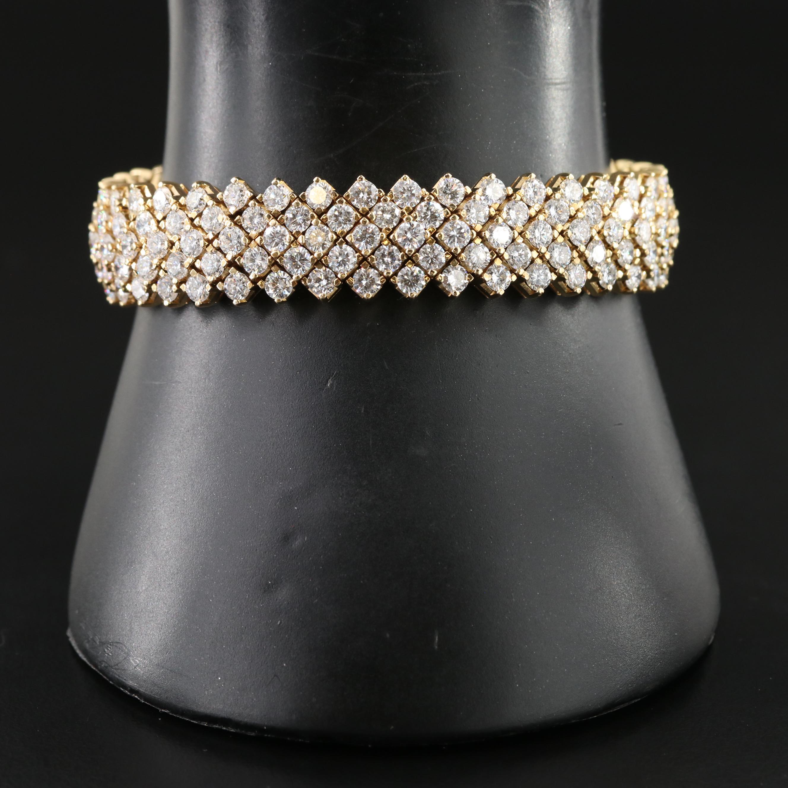 18K 20.00 CTW Diamond Bracelet