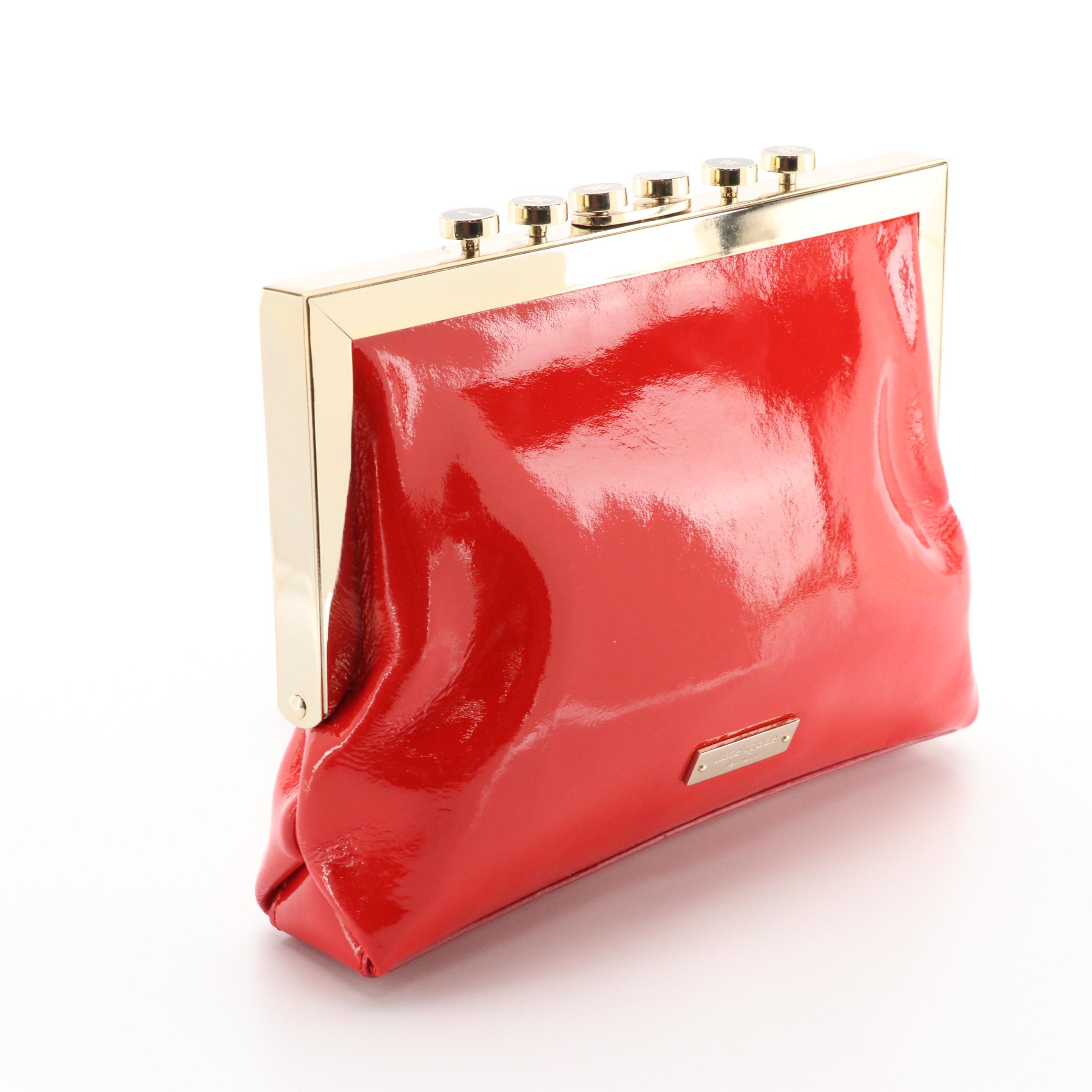 Kate Spade Pardon My French Typewriter Keys Clutch with Tag